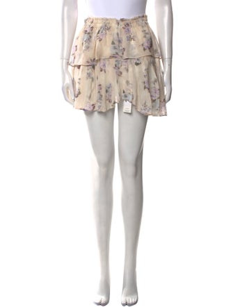 LoveShackFancy Silk Mini Skirt
