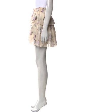 LoveShackFancy Silk Mini Skirt
