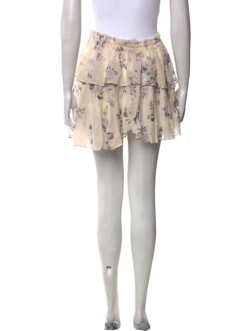 LoveShackFancy Silk Mini Skirt