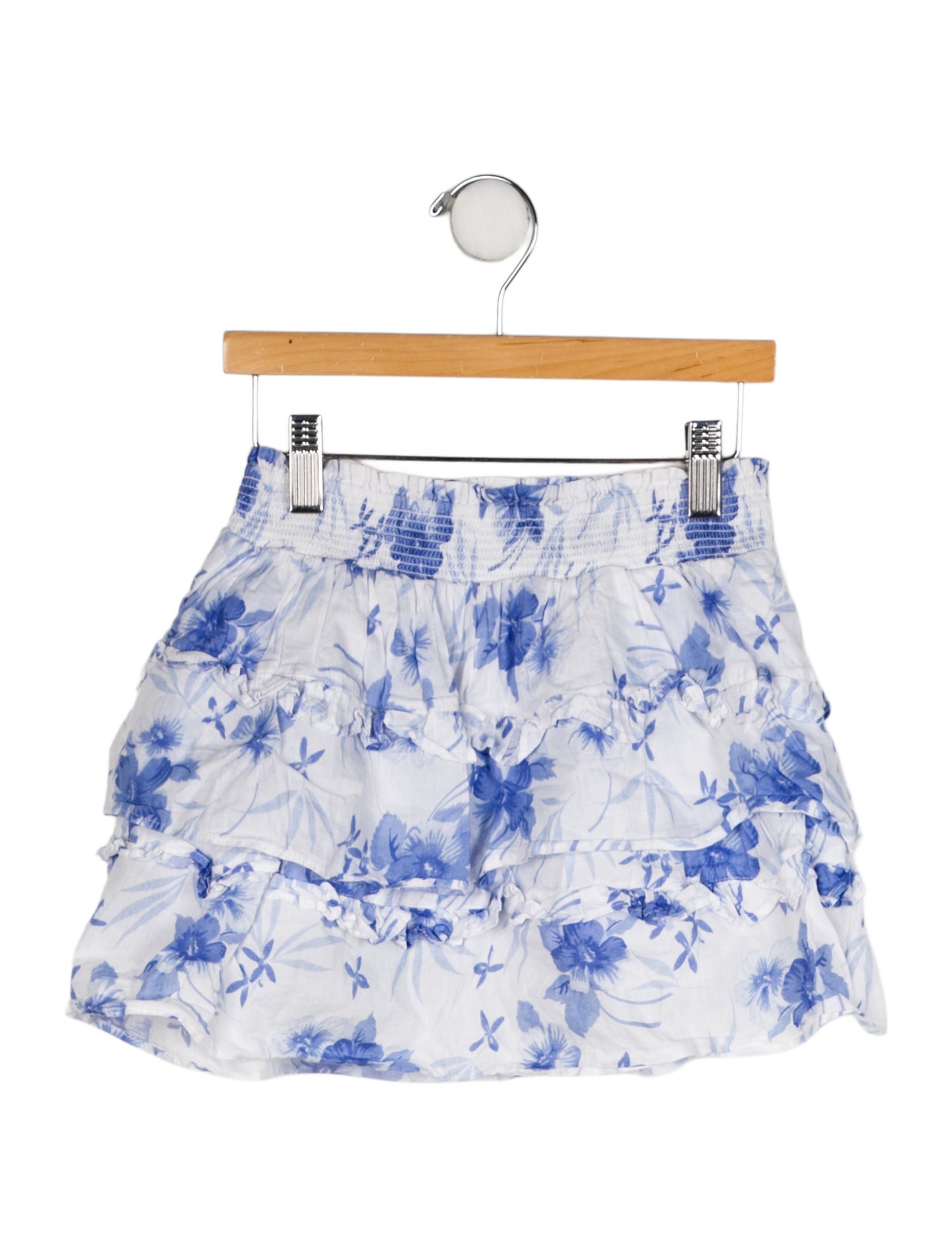 LoveShackFancy Girls' Printed Mini Skirt