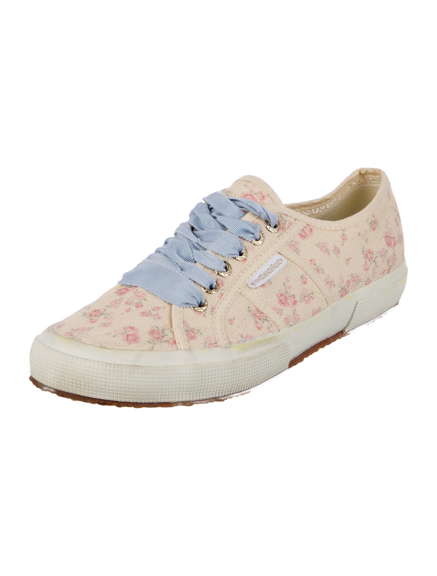 LoveShackFancy Canvas Floral Print Sneakers