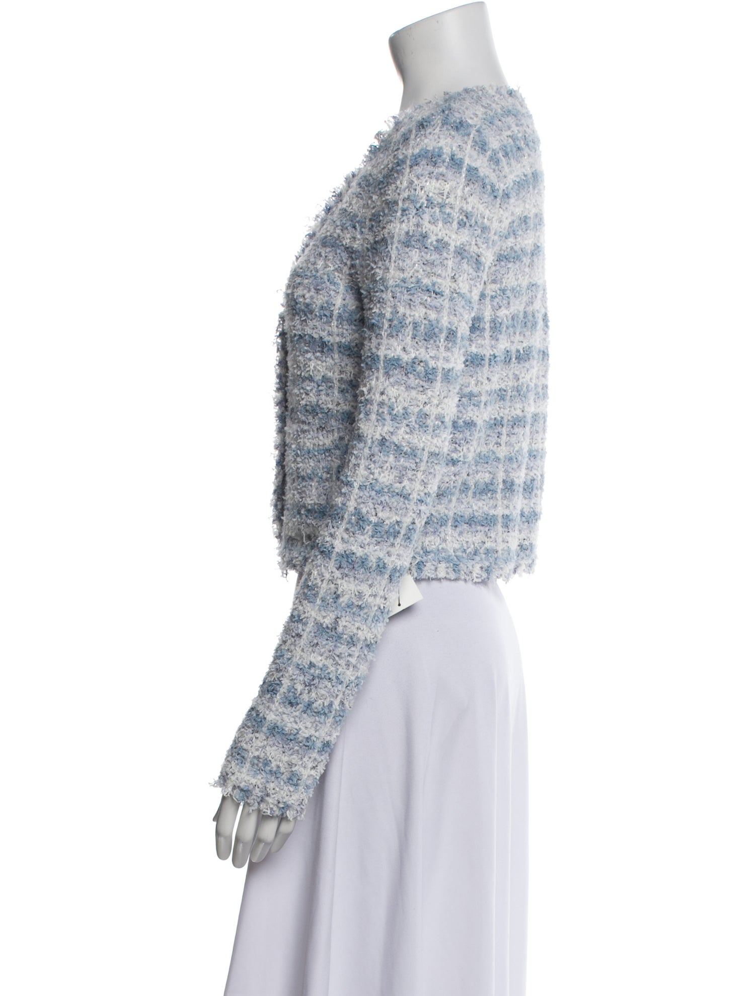 LoveShackFancy Nylon Tweed Pattern Evening Jacket