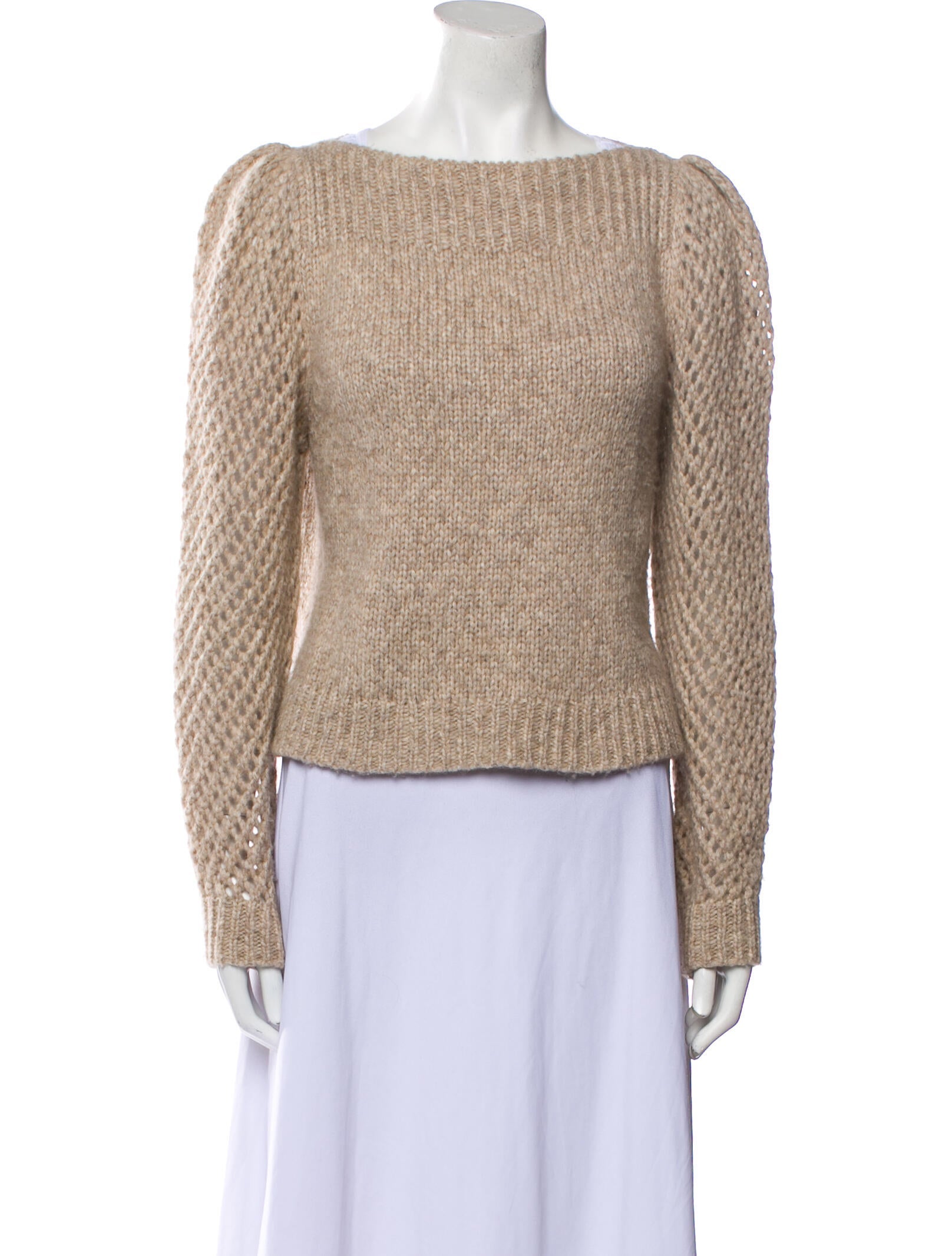 LoveShackFancy Alpaca Bateau Neckline Sweater