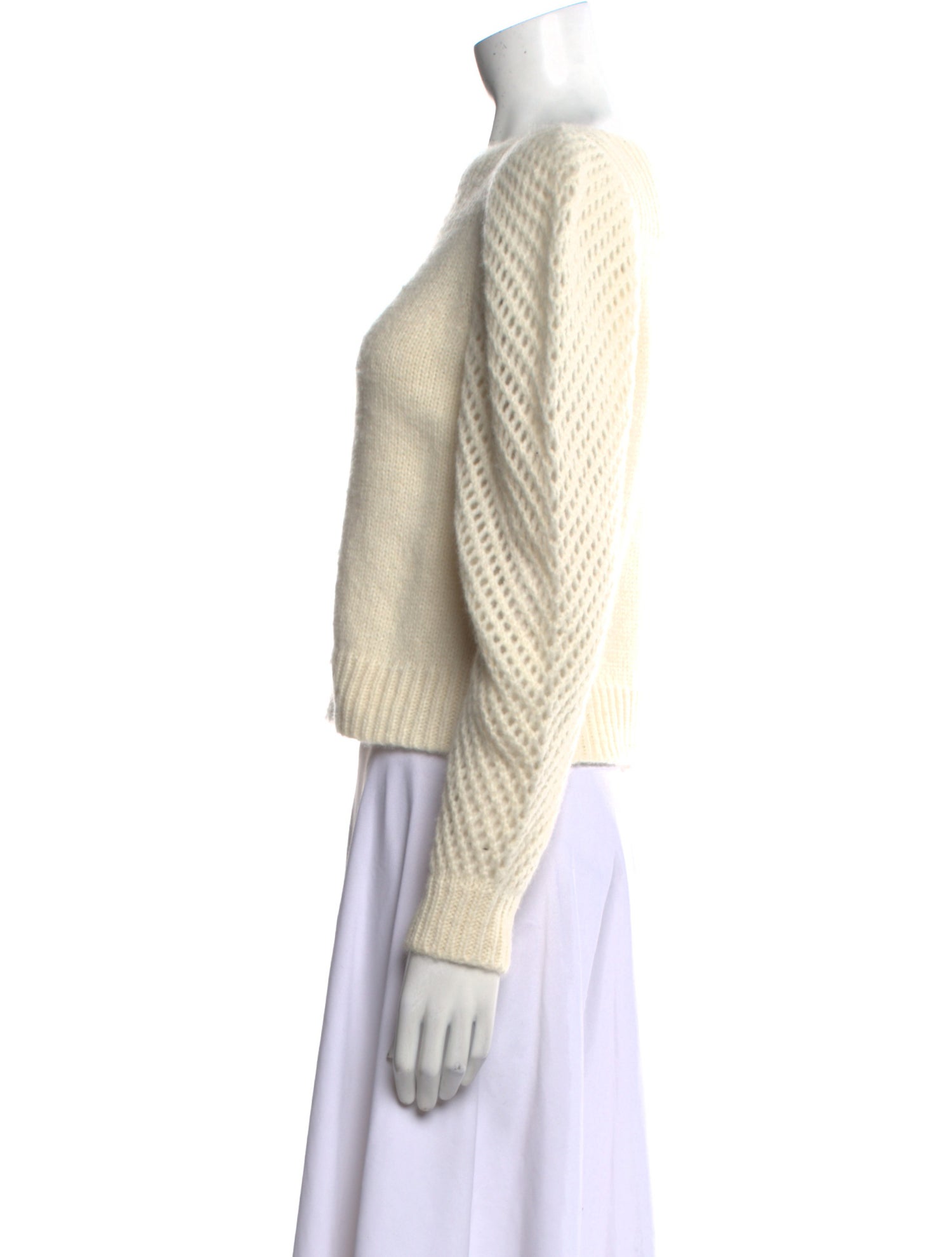 LoveShackFancy Baby Alpaca Bateau Neckline Sweater