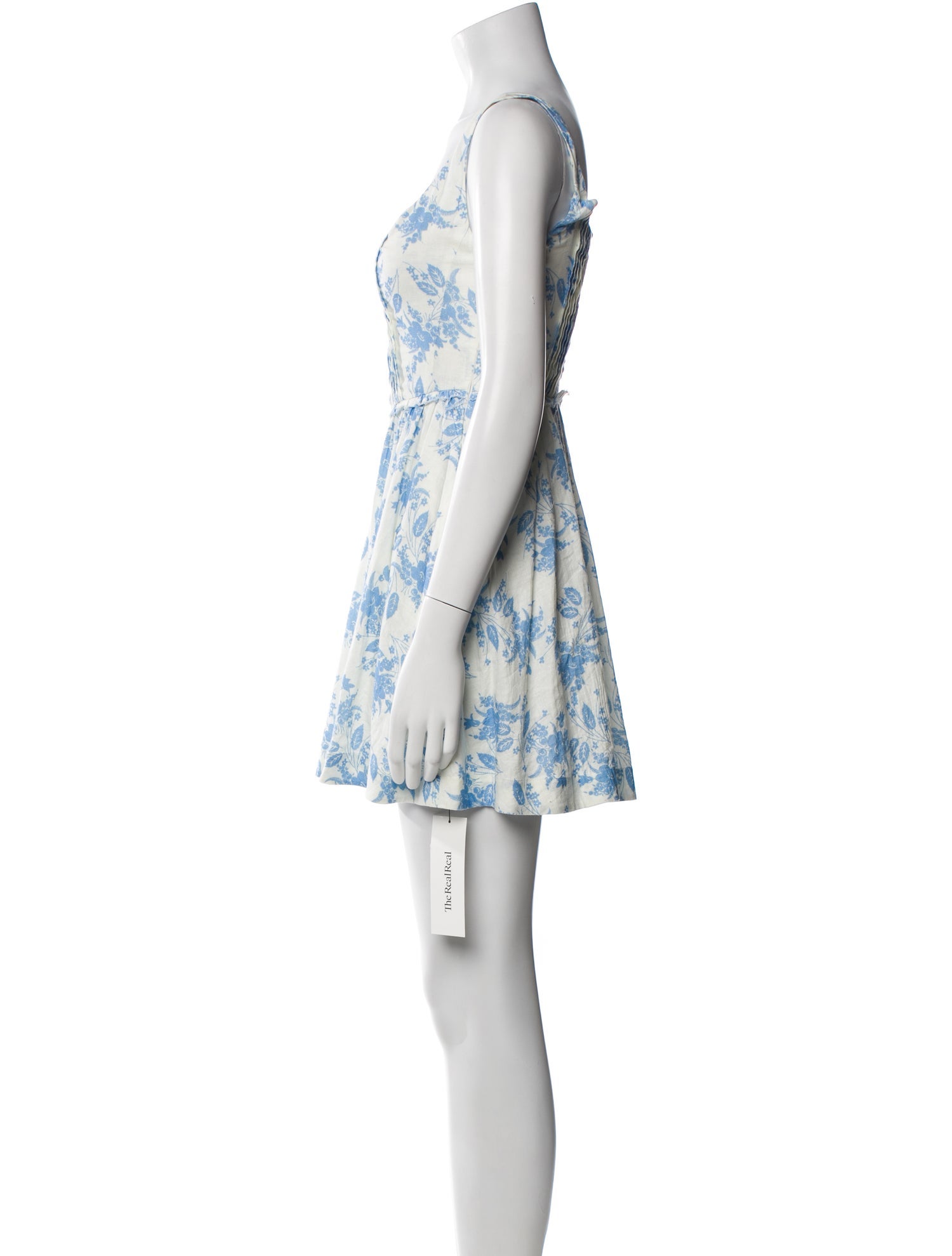 LoveShackFancy Linen Mini Dress