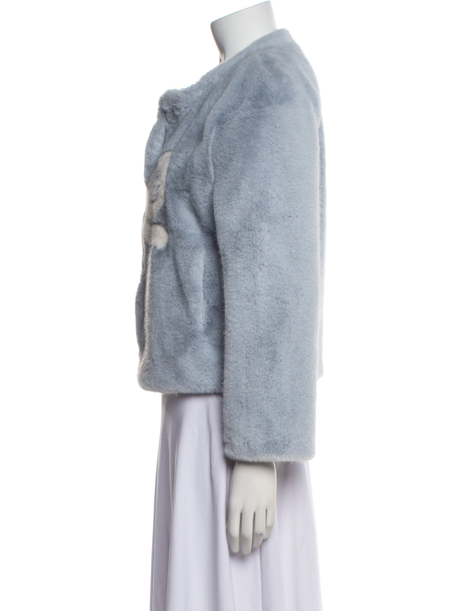 LoveShackFancy Printed Faux Fur Jacket w/ Tags