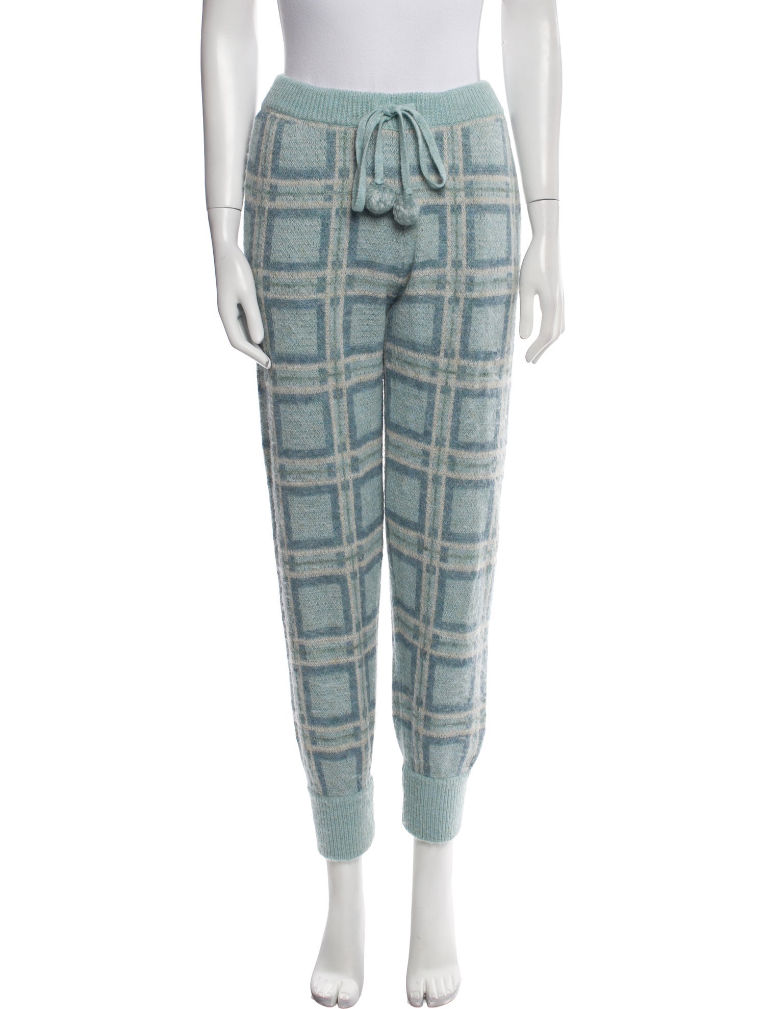LoveShackFancy Plaid Print Sweatpants