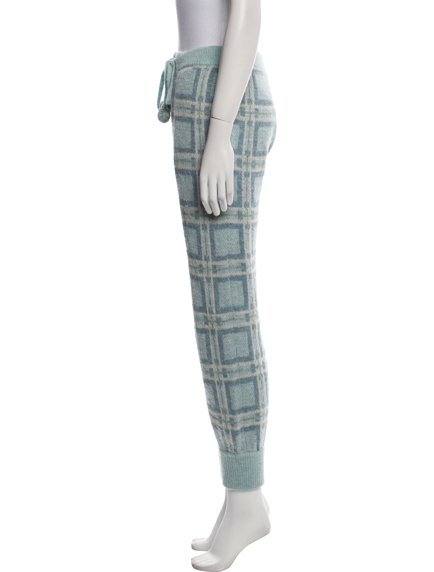 LoveShackFancy Plaid Print Sweatpants