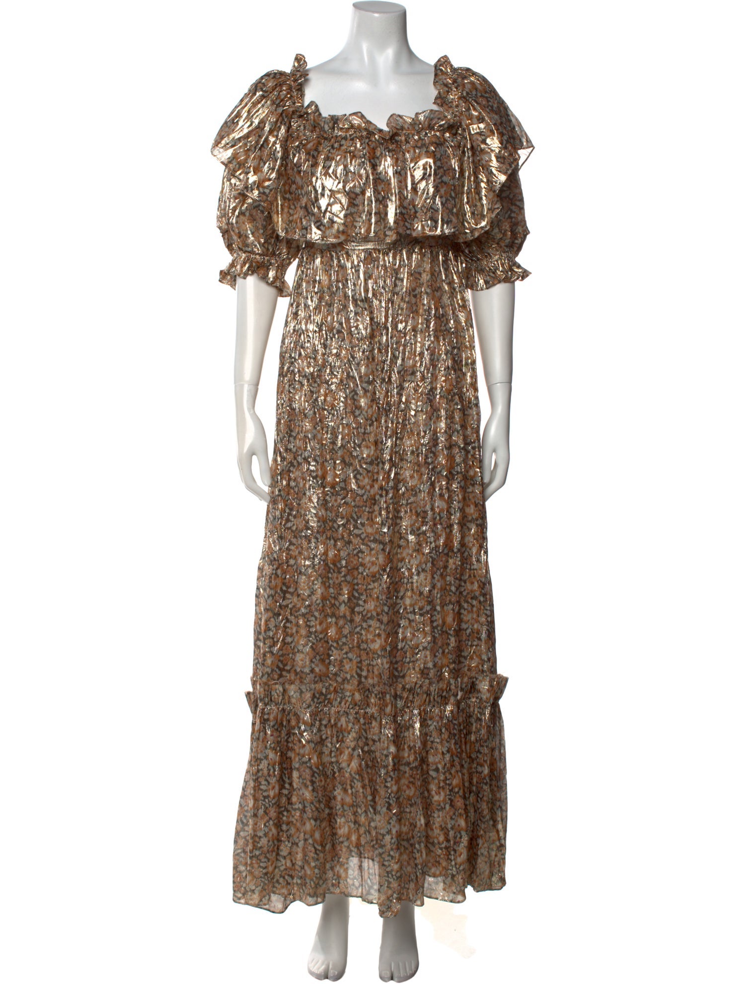 LoveShackFancy Silk Long Dress