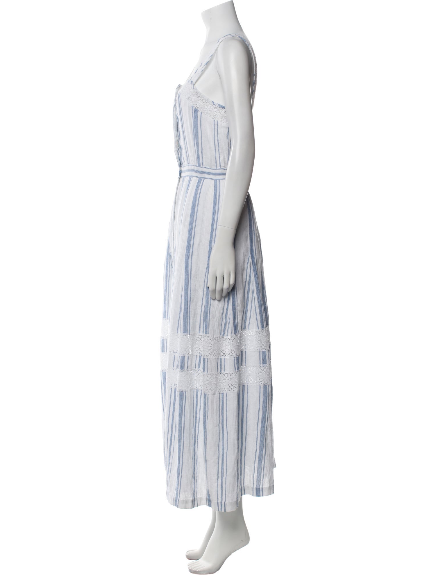 LoveShackFancy Striped Long Dress