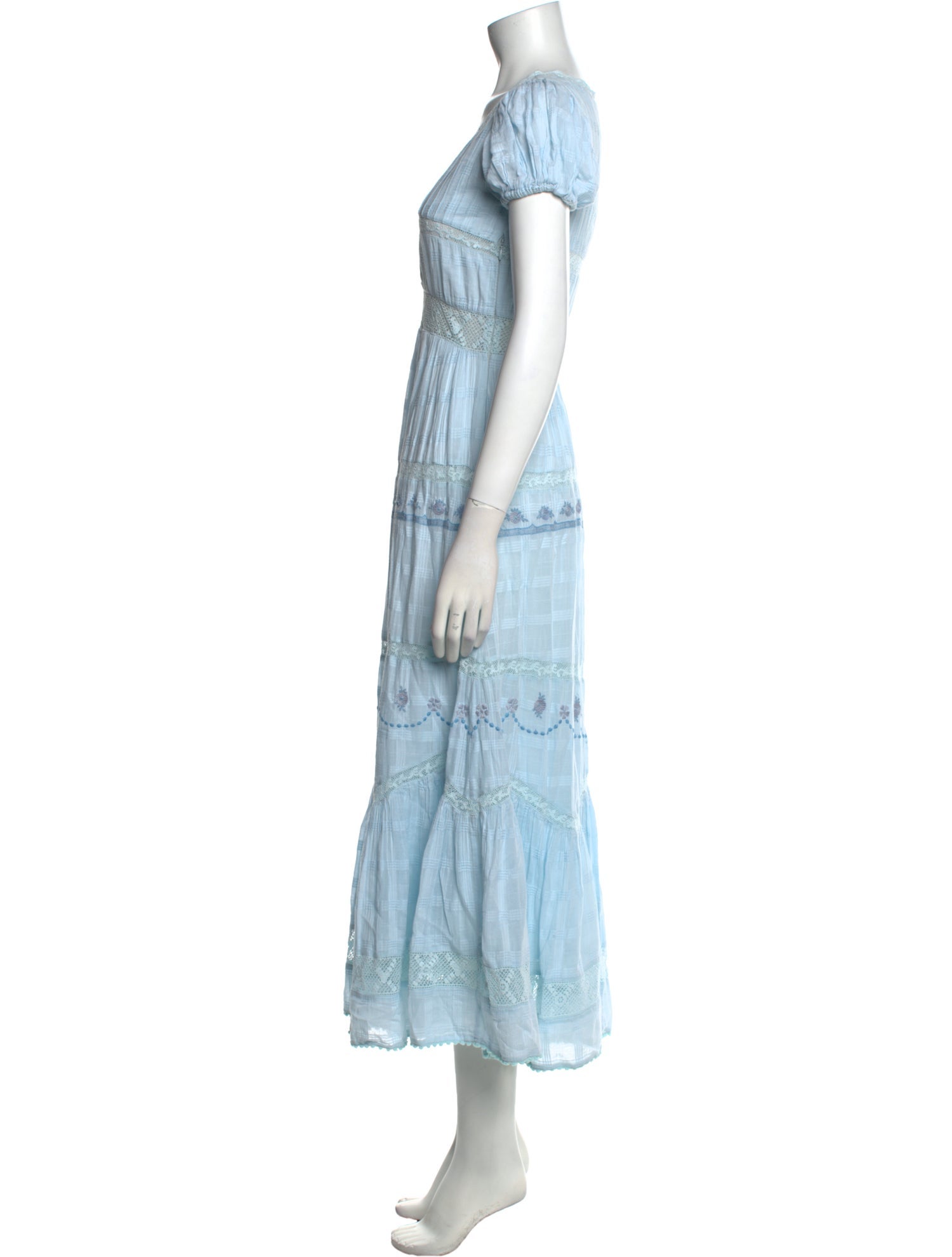 LoveShackFancy Printed Long Dress