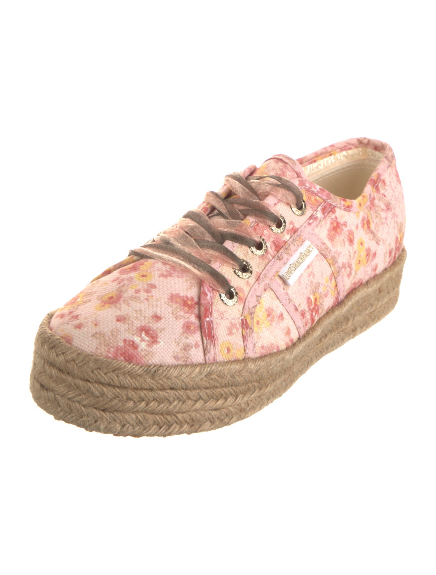 LoveShackFancy Canvas Printed Espadrille Sneakers