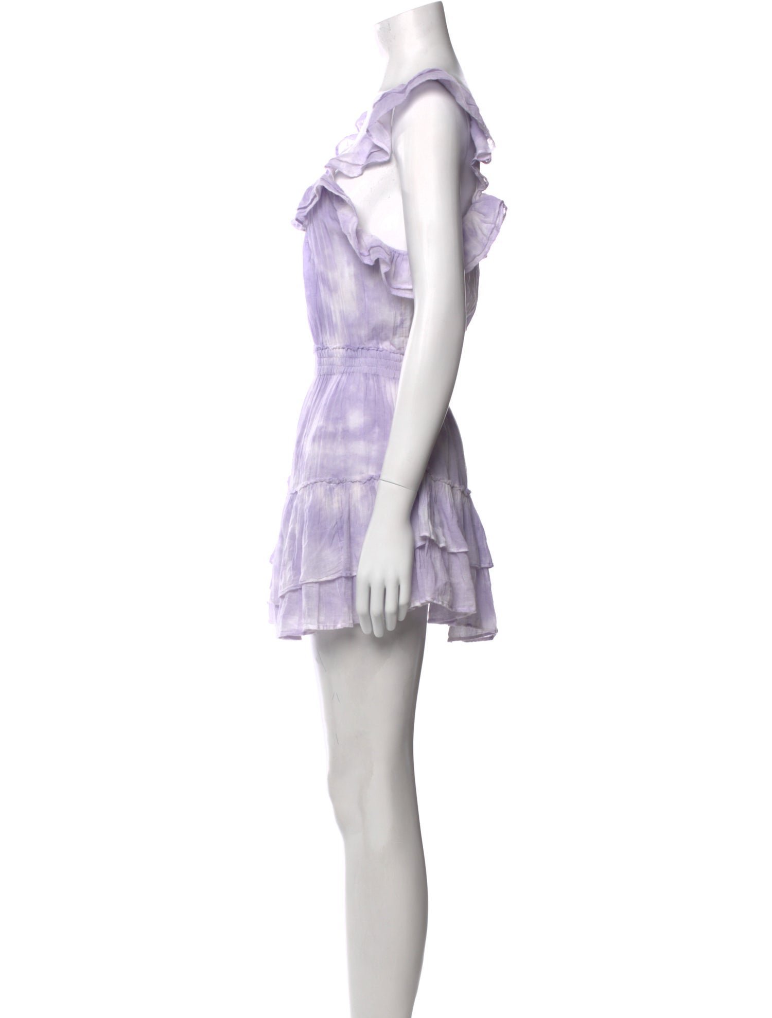 LoveShackFancy Tie-Dye Print Mini Dress