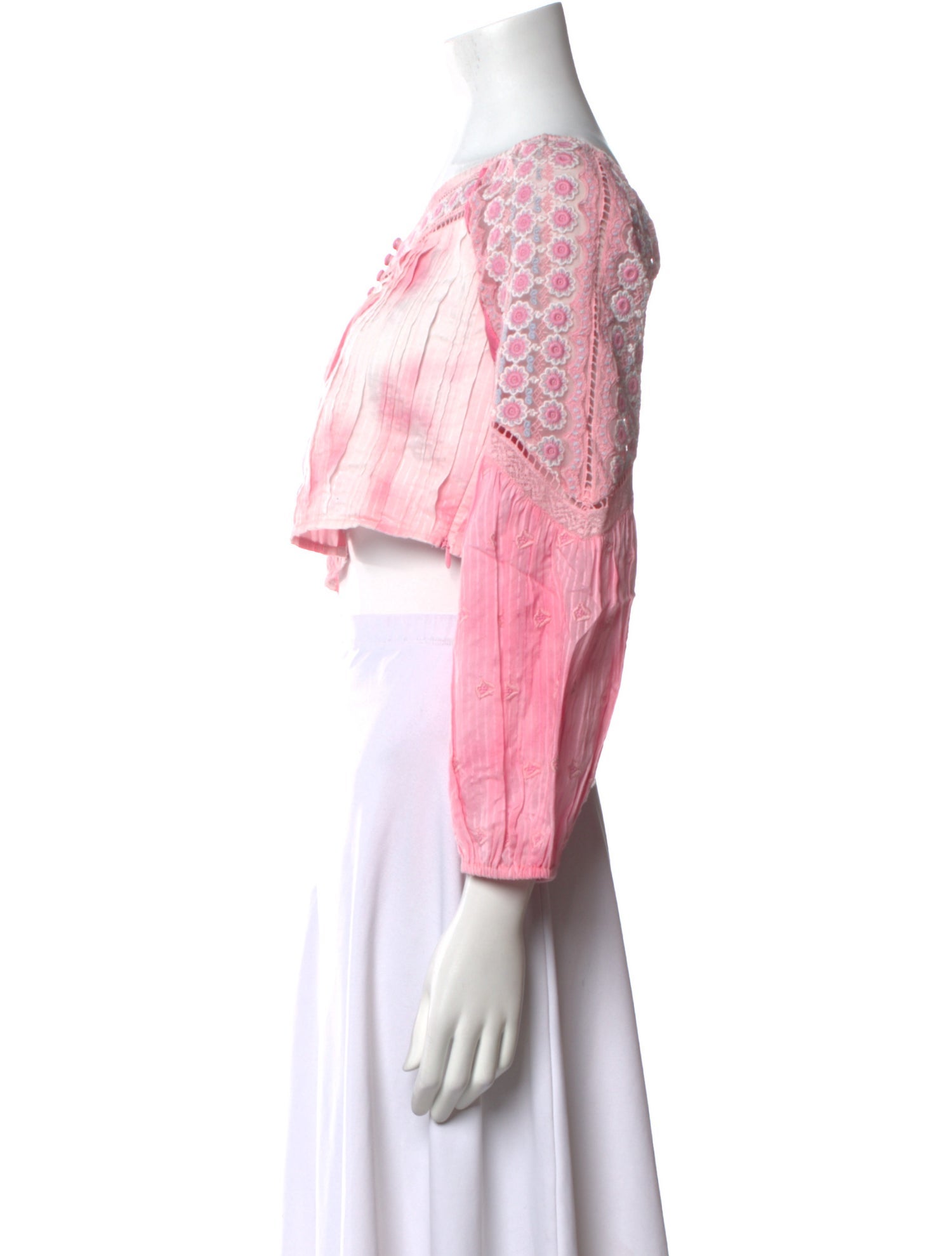 LoveShackFancy Plaid Print Bateau Neckline Crop Top w/ Tags