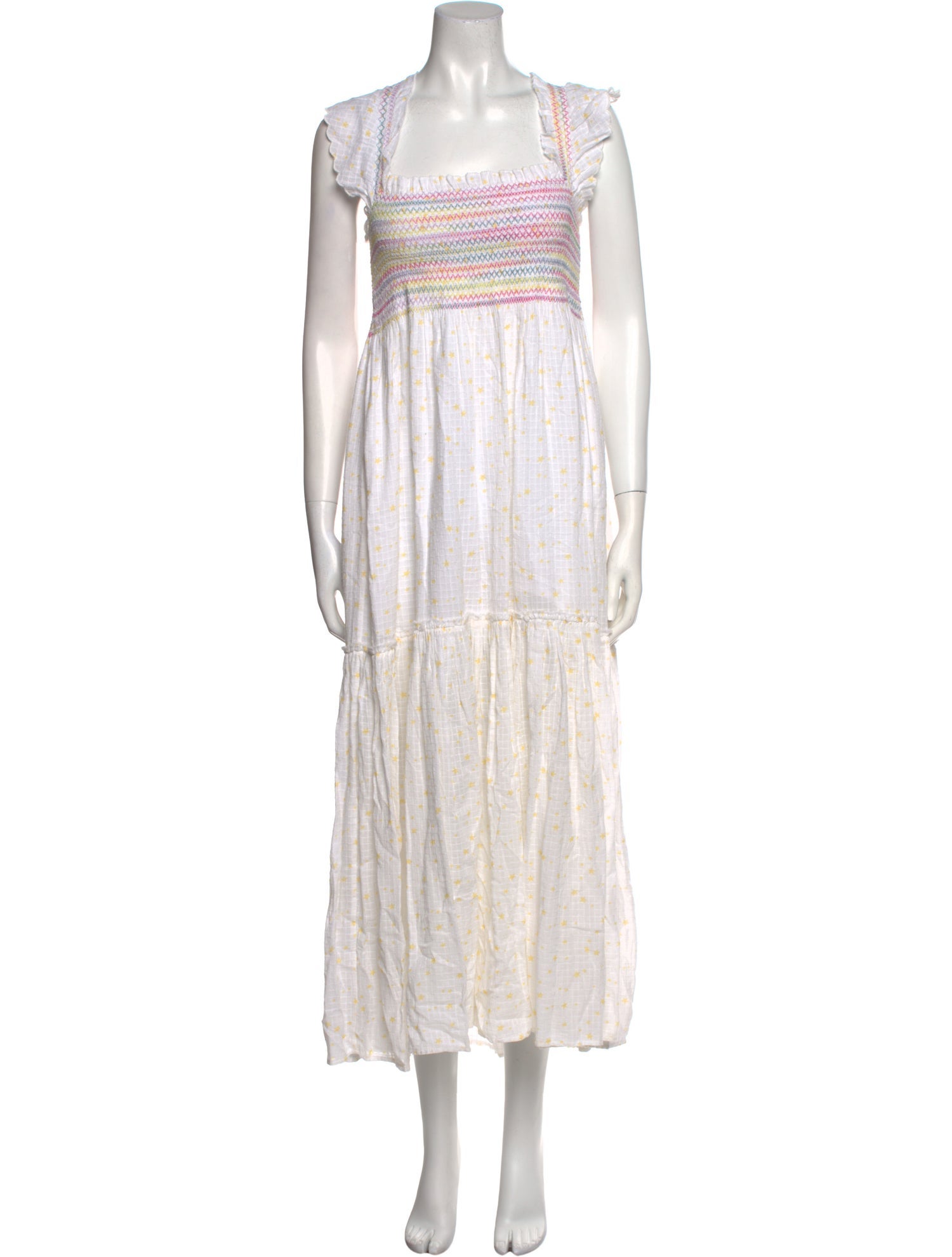 LoveShackFancy Striped Long Dress