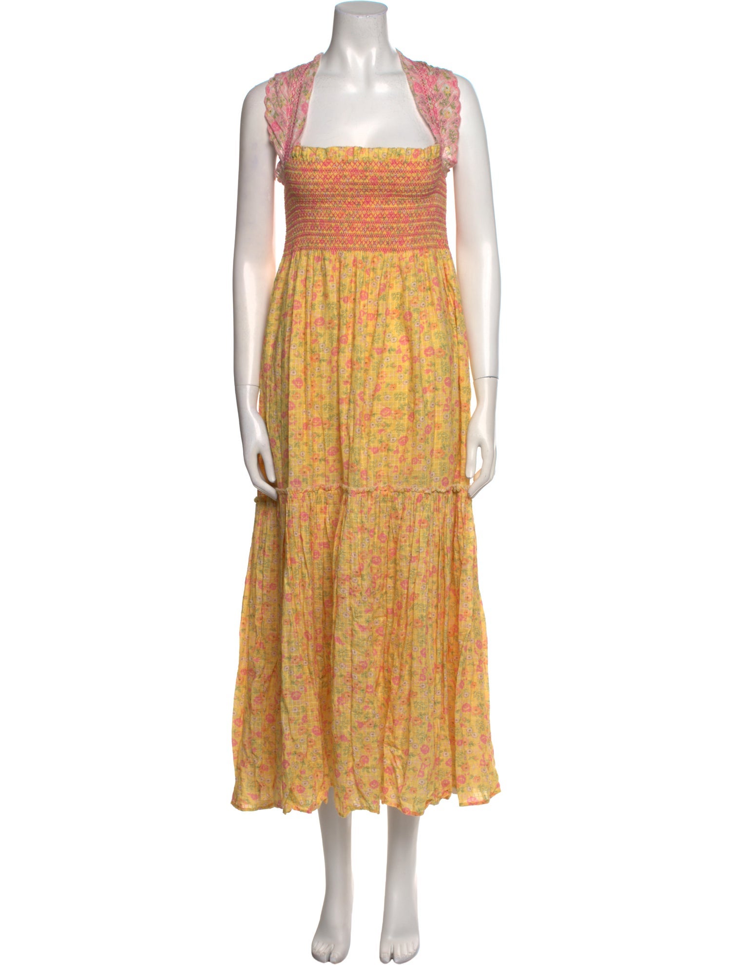 LoveShackFancy Printed Long Dress