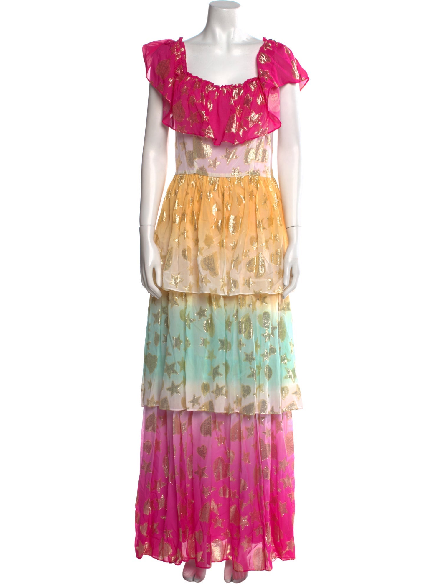 LoveShackFancy Floral Print Long Dress w/ Tags