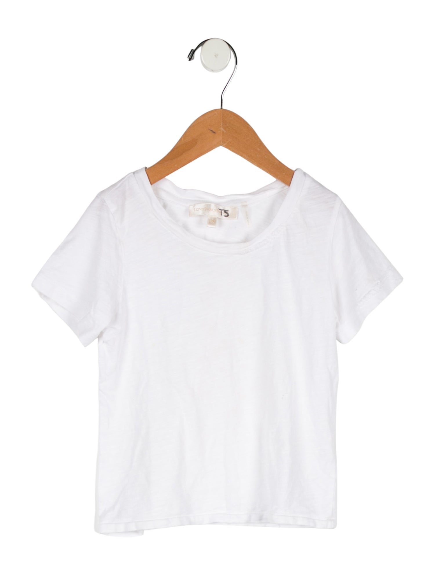 LoveShackFancy Toddler Girls' Solid Short Sleeve Top