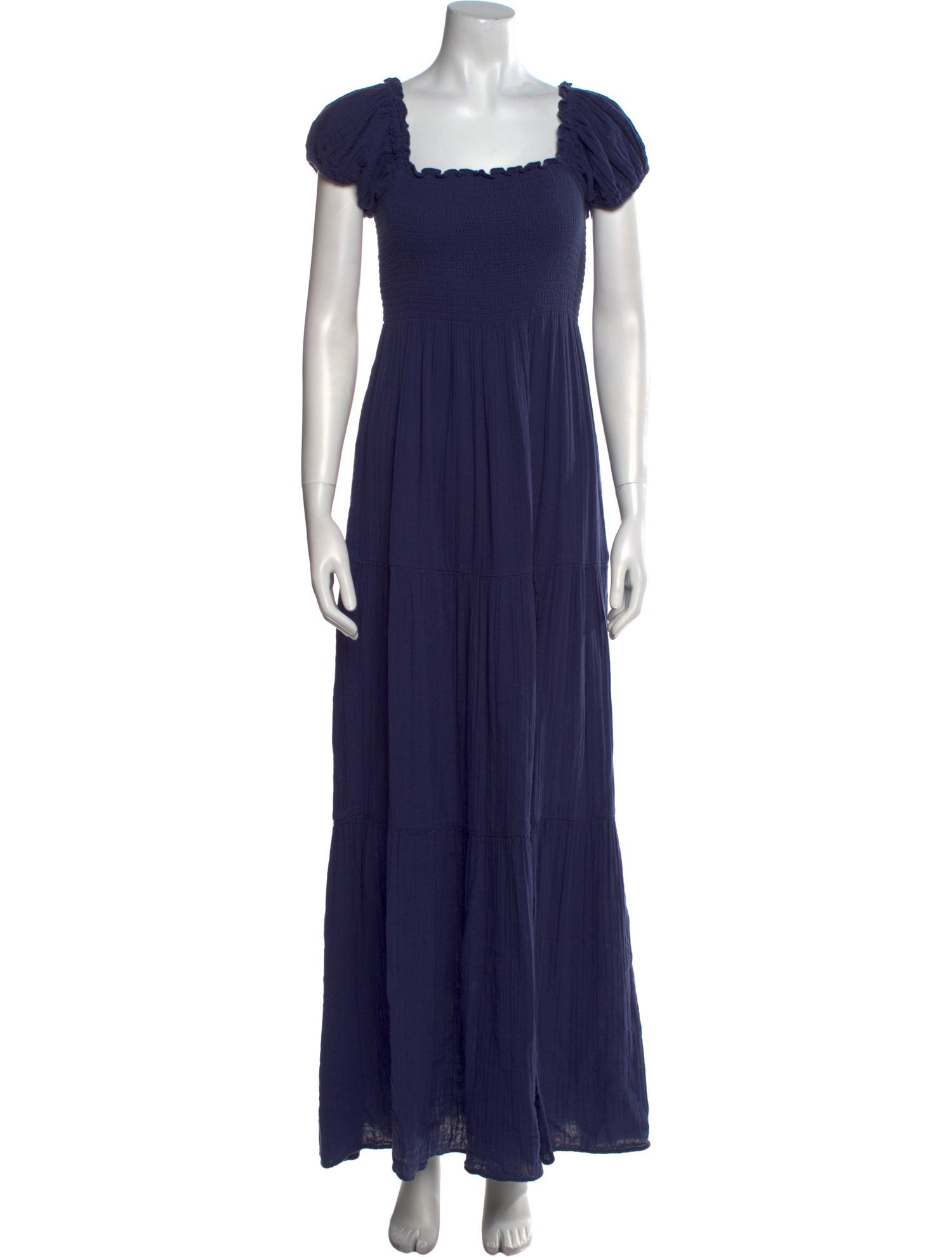 LoveShackFancy Square Neckline Long Dress