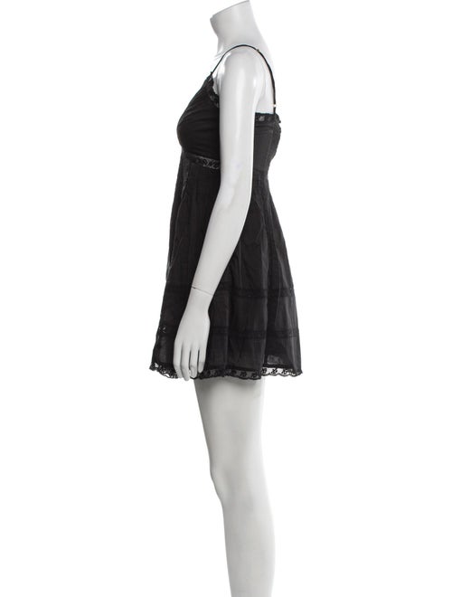 LoveShackFancy V-Neck Mini Dress