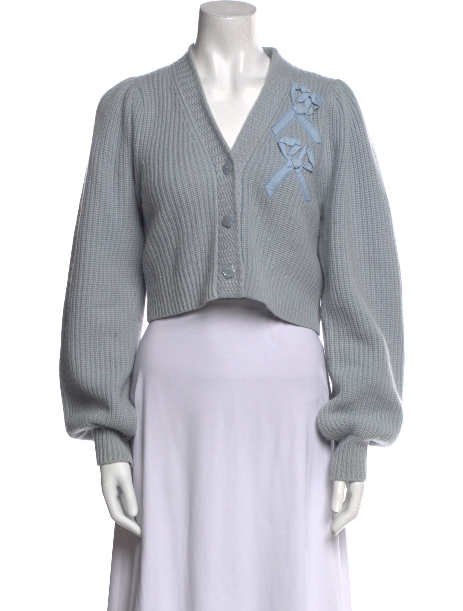 LoveShackFancy Cashmere V-Neck Sweater