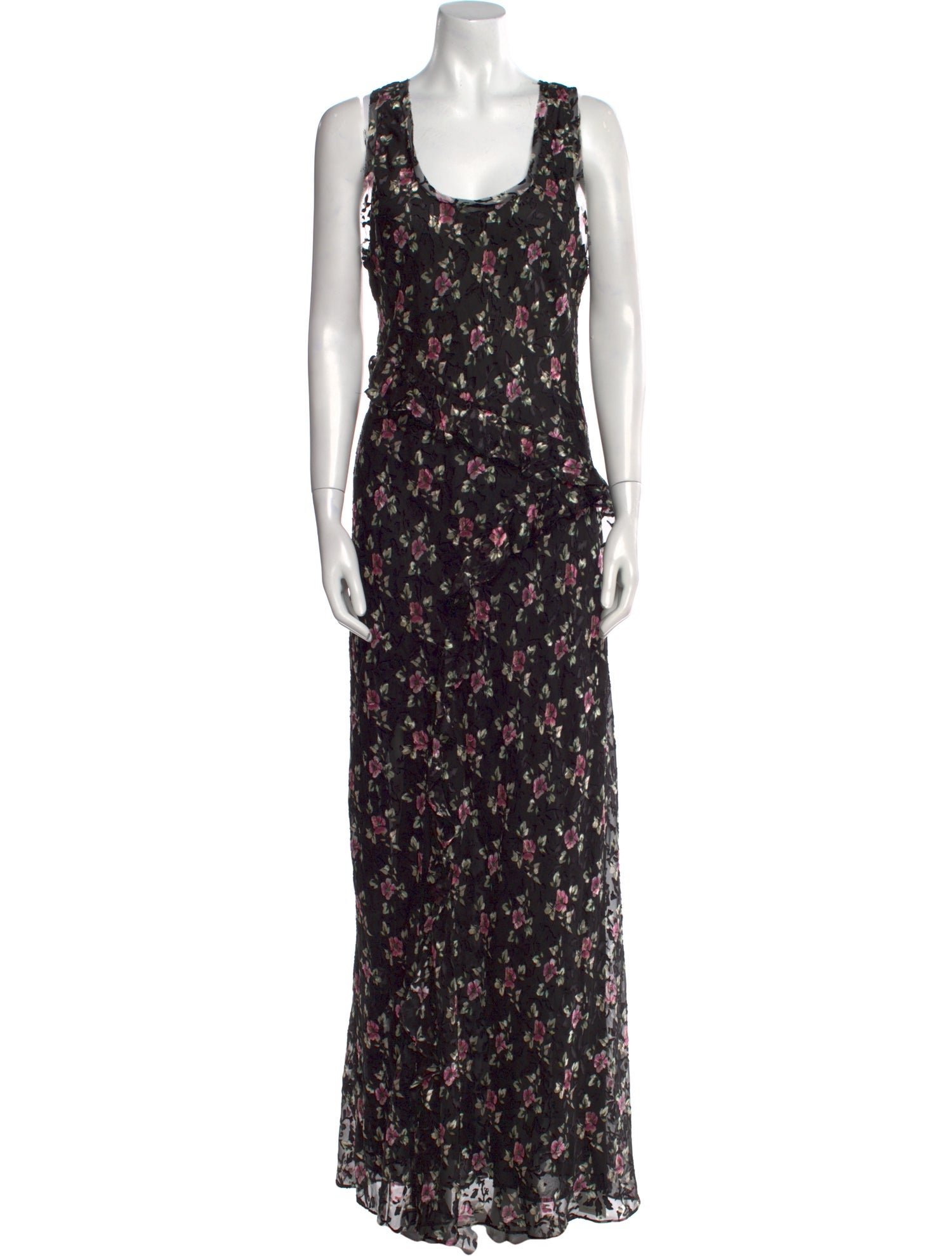 LoveShackFancy Floral Print Long Dress