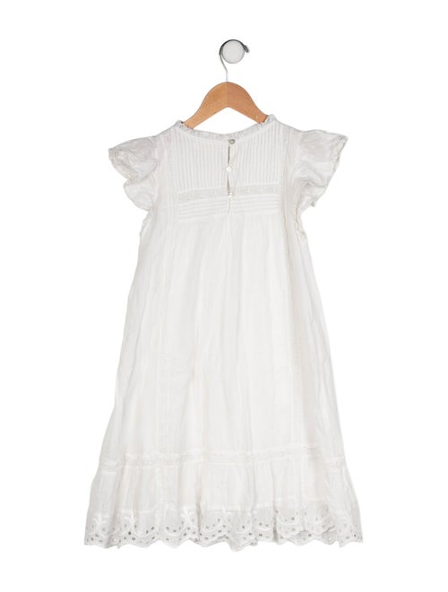 LoveShackFancy Girls' Patterned Short Sleeve Dress