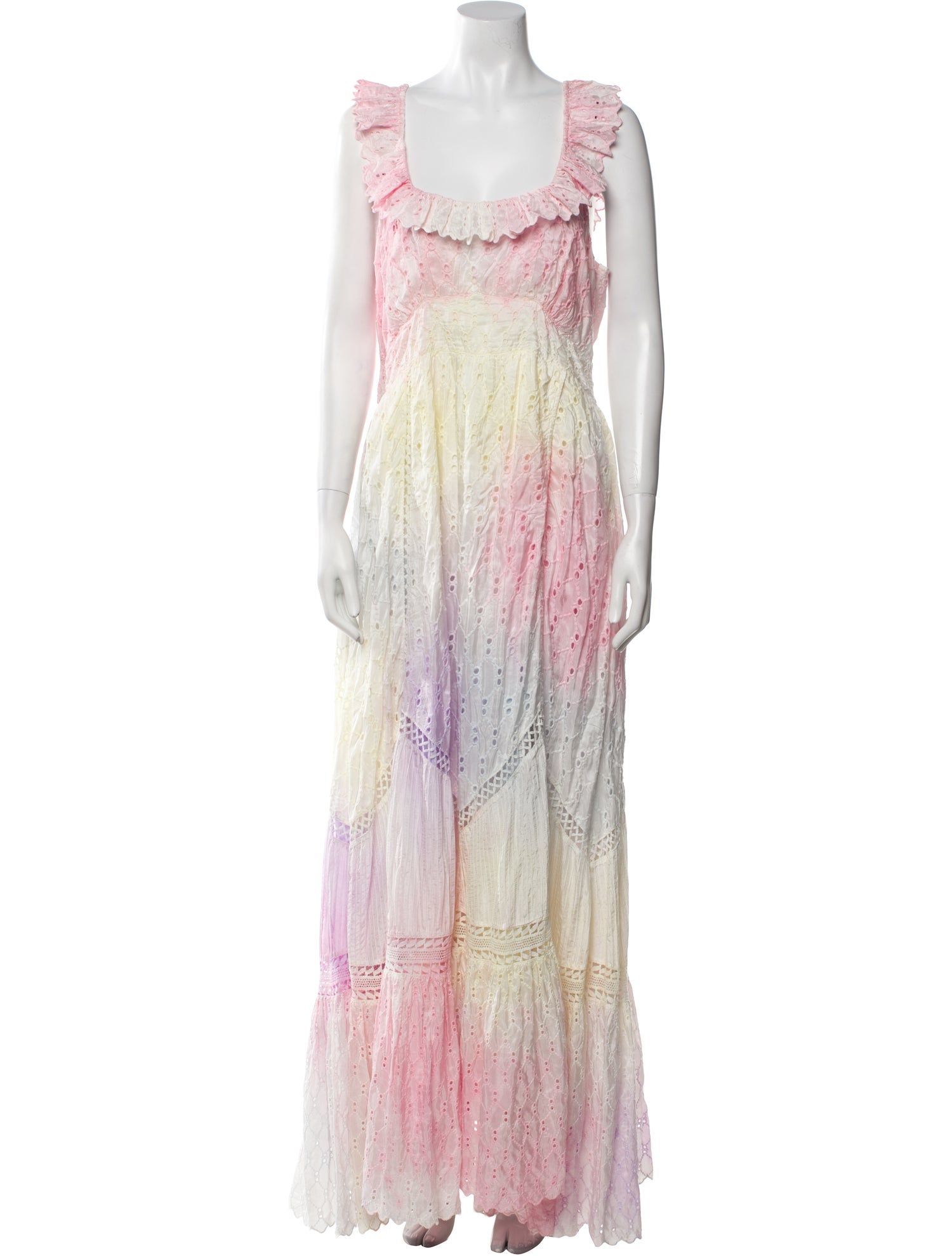 LoveShackFancy Silk Long Dress