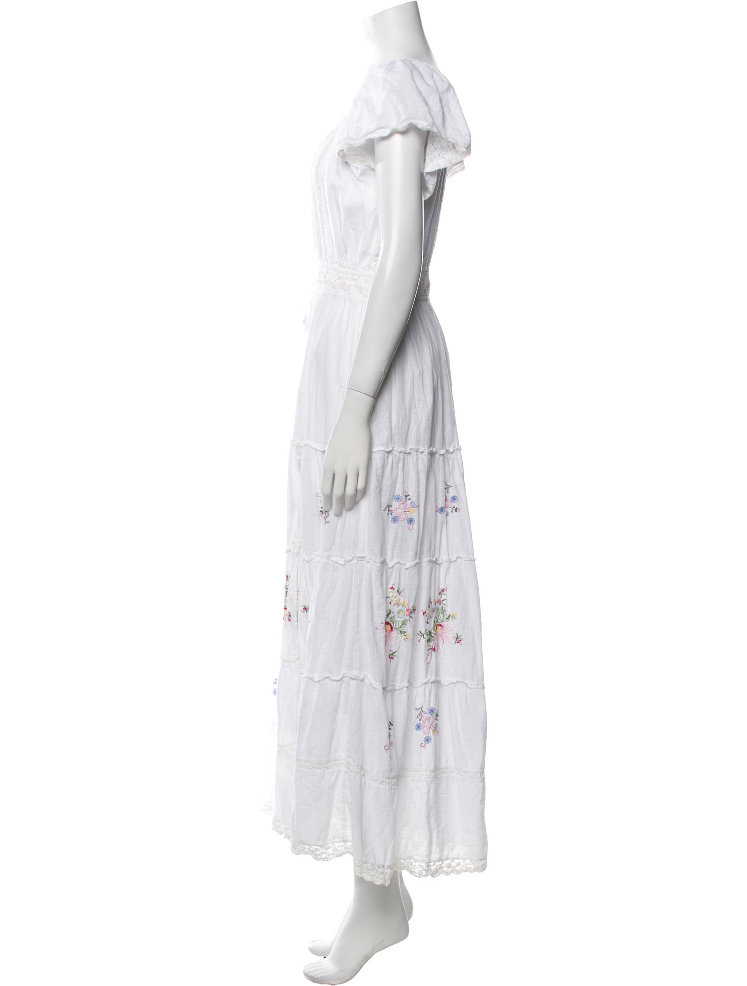 LoveShackFancy Striped Long Dress