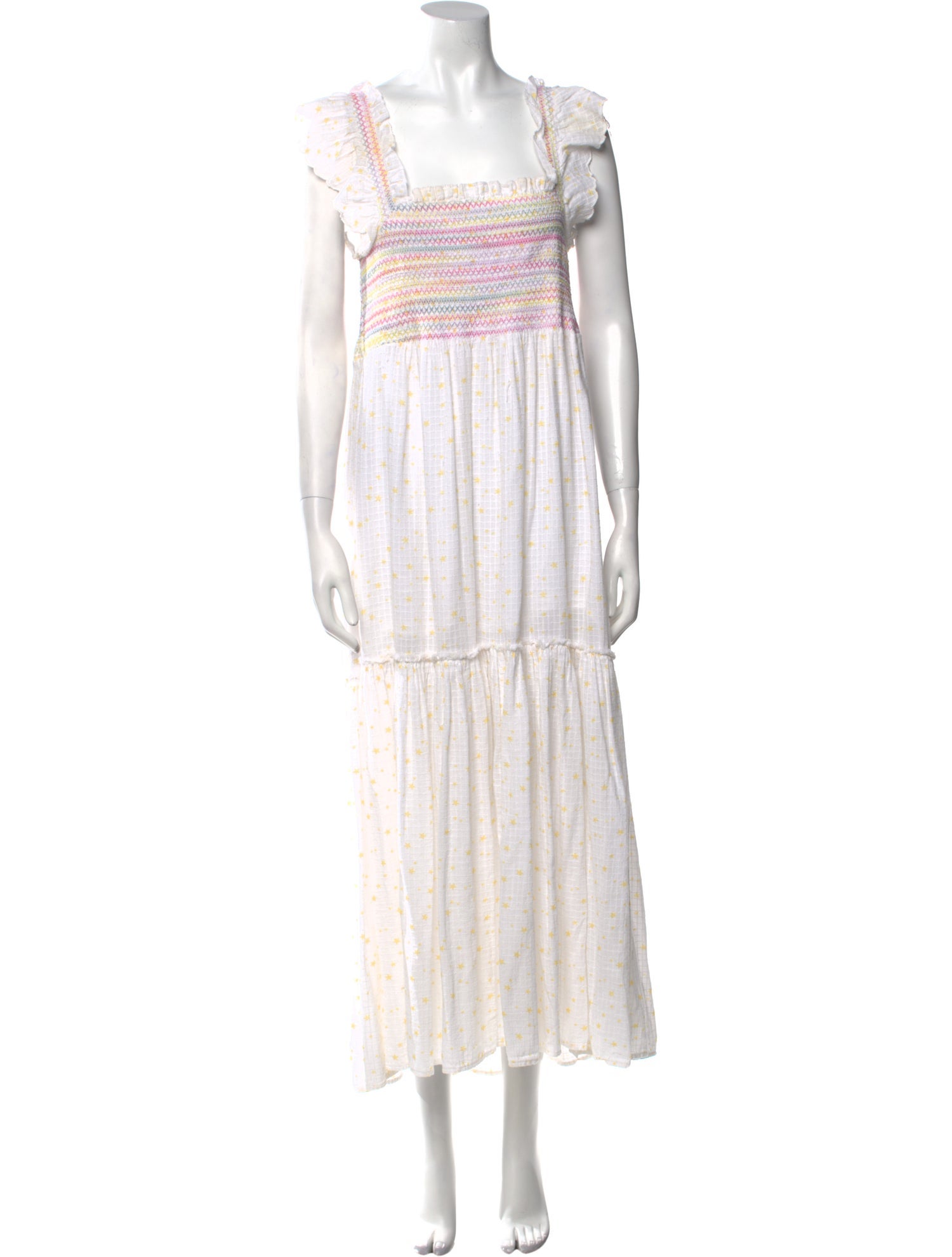 LoveShackFancy Striped Long Dress