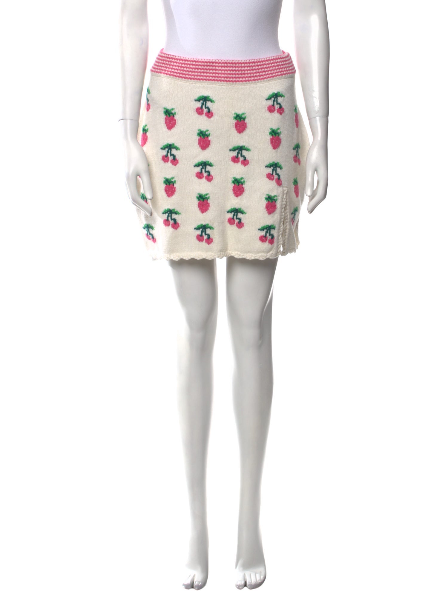 LoveShackFancy Printed Mini Skirt w/ Tags