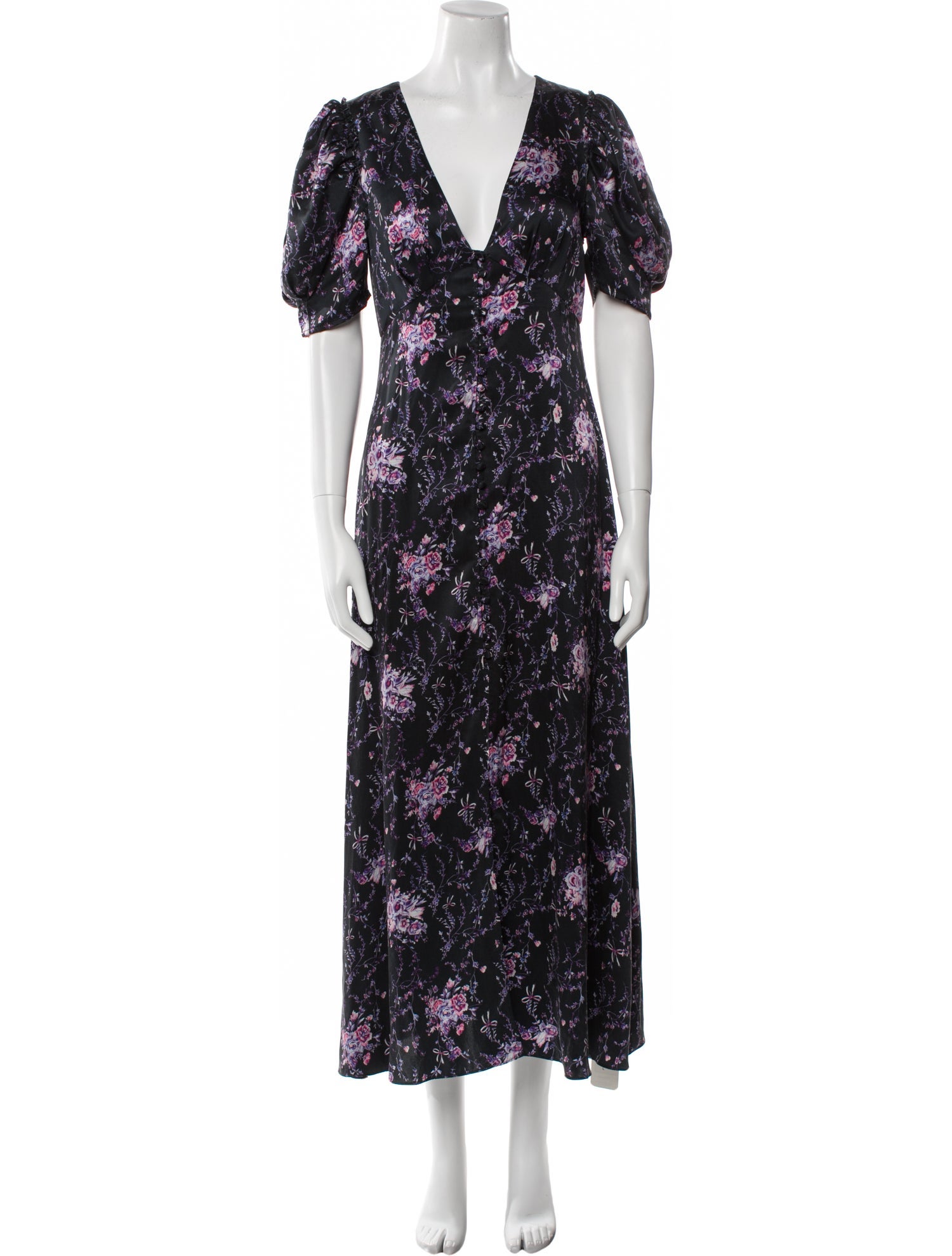 LoveShackFancy Silk Long Dress