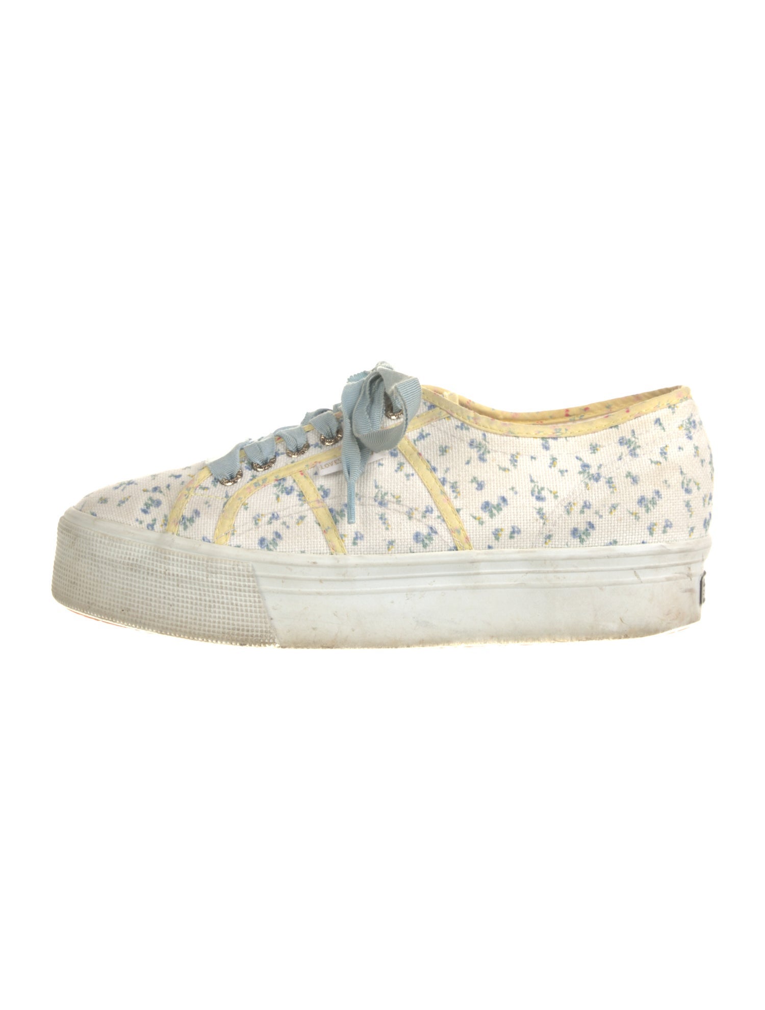 LoveShackFancy Canvas Floral Print Sneakers