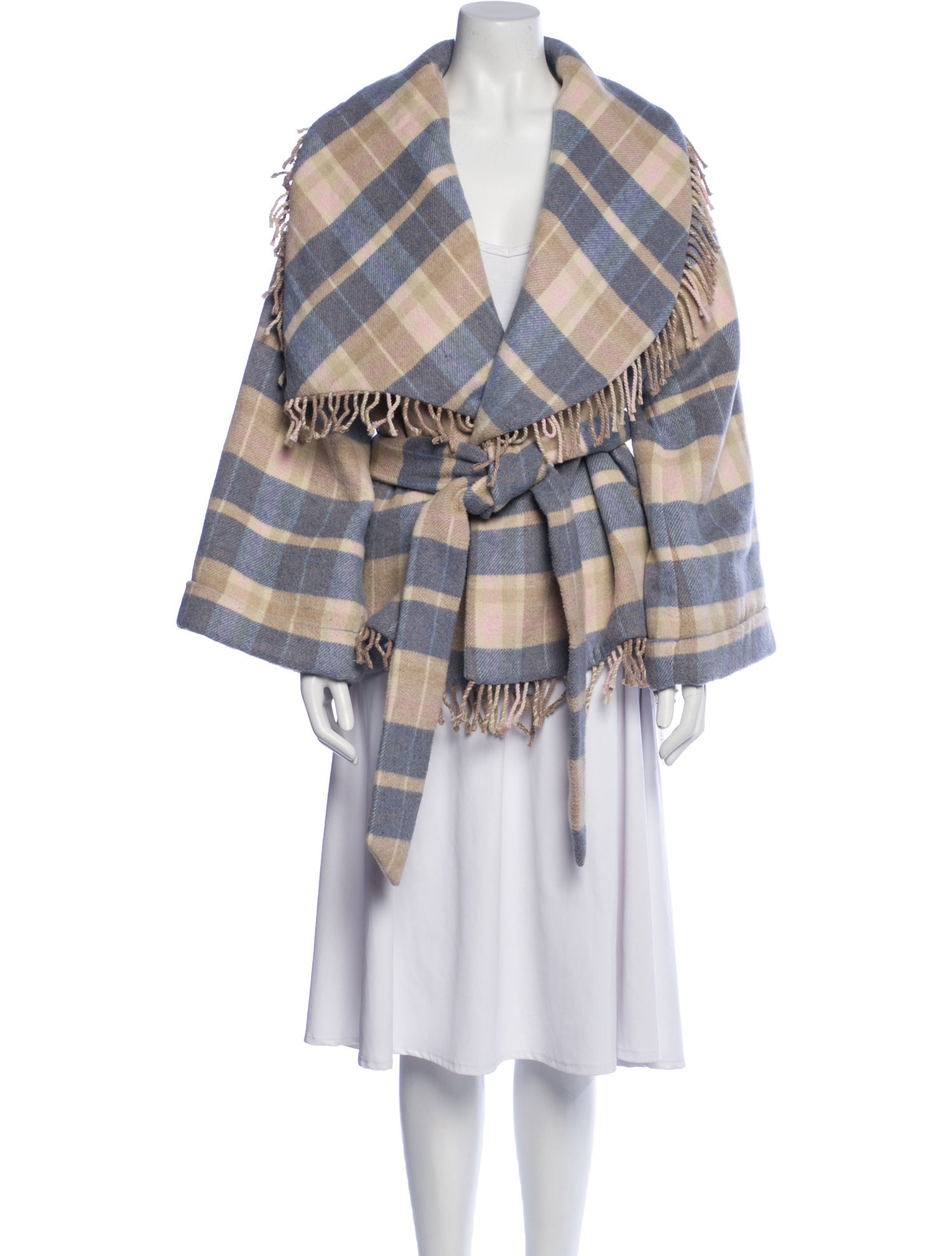 LoveShackFancy Plaid Print Jacket