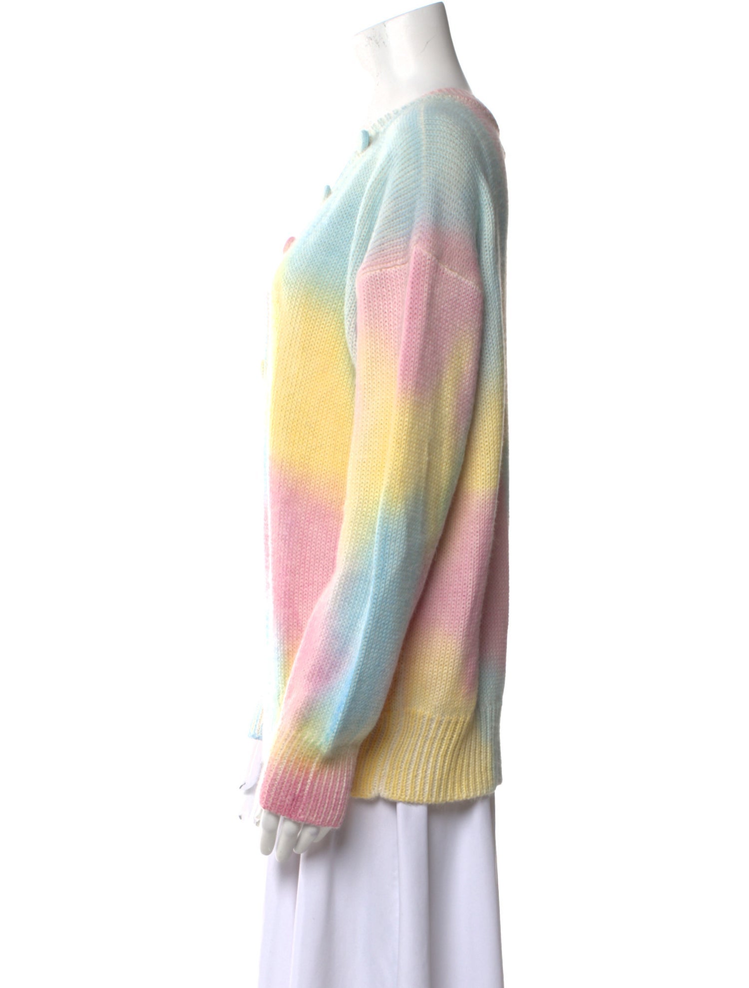 LoveShackFancy Printed V-Neck Sweater w/ Tags