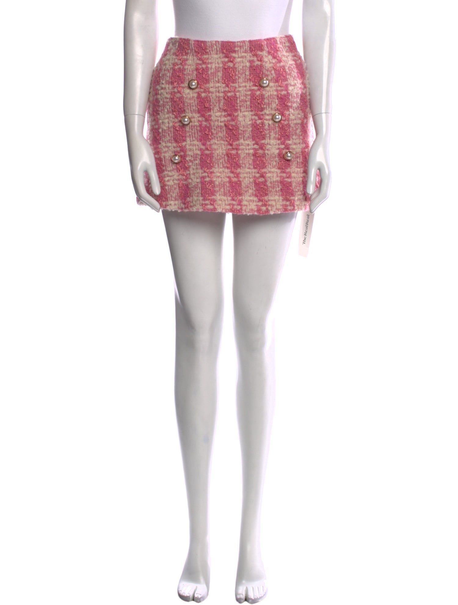 LoveShackFancy Wool Mini Skirt