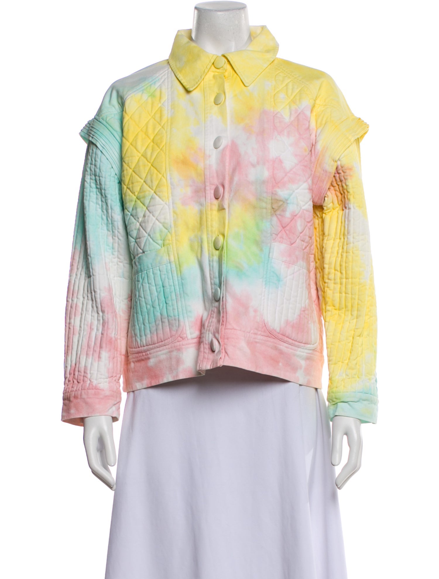 LoveShackFancy Tie-Dye Print Jacket