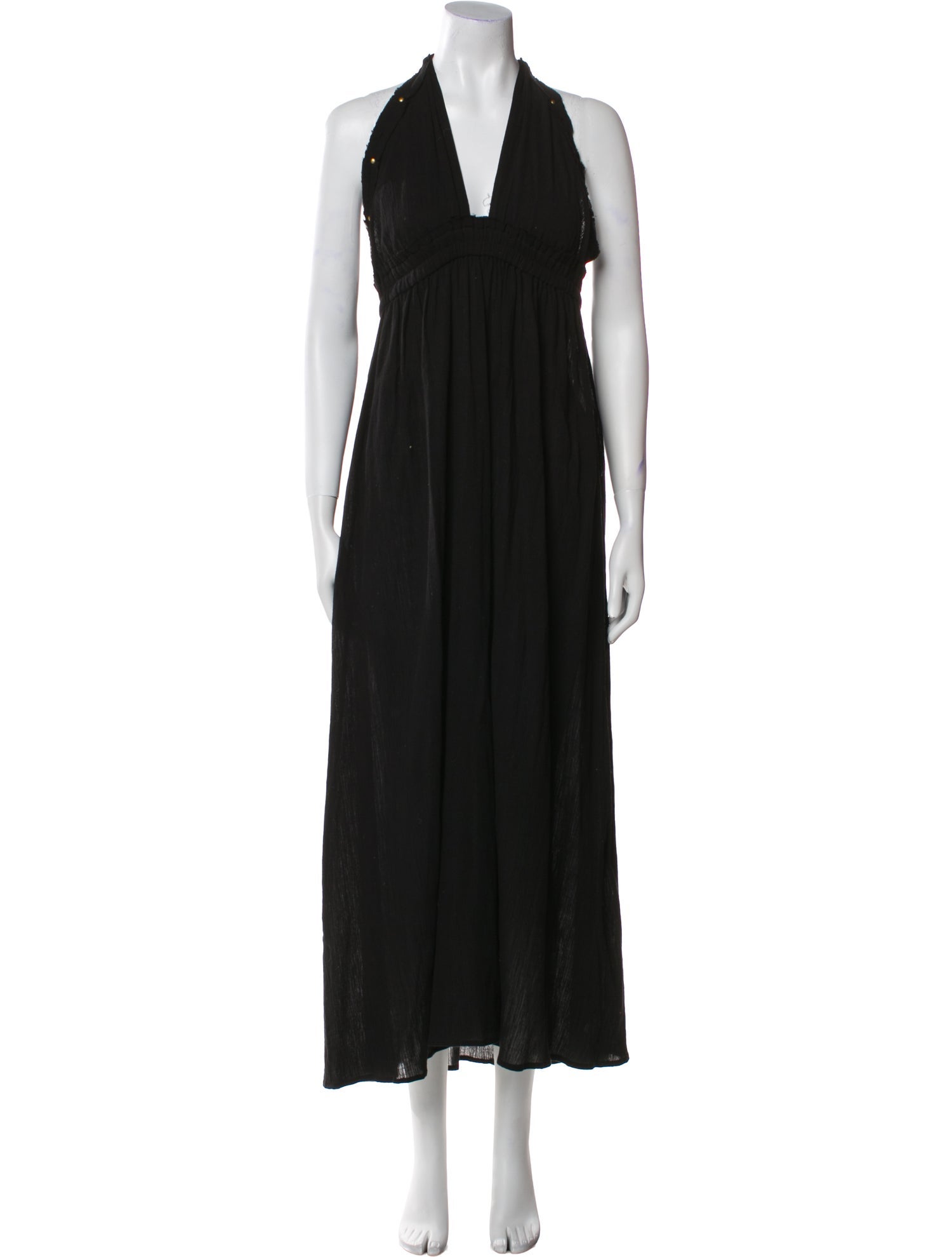 LoveShackFancy V-Neck Midi Length Dress