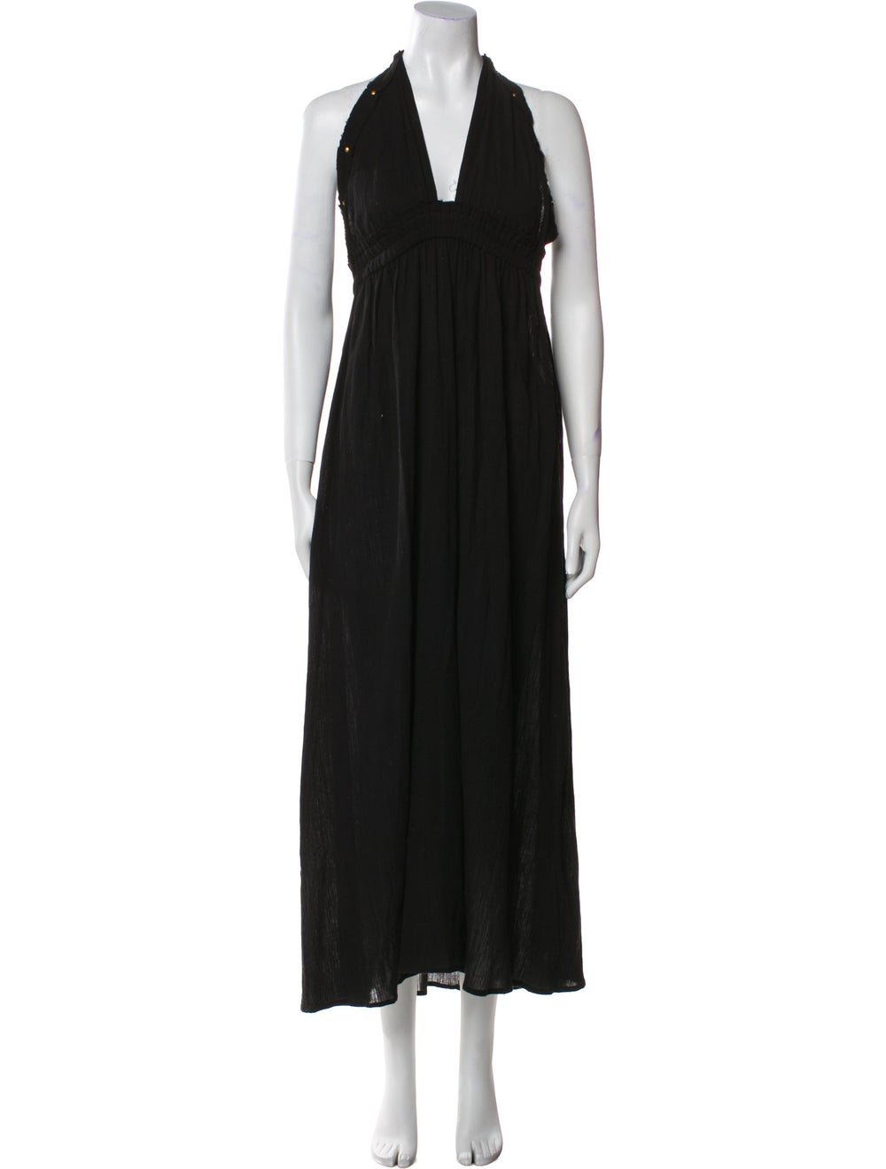 LoveShackFancy Evening Gown Black Sleeveless with… - image 1