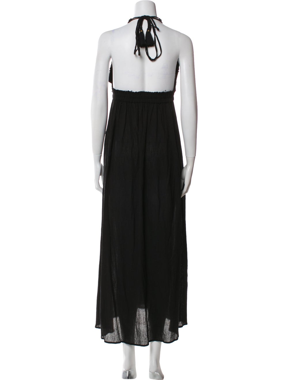 LoveShackFancy Evening Gown Black Sleeveless with… - image 3