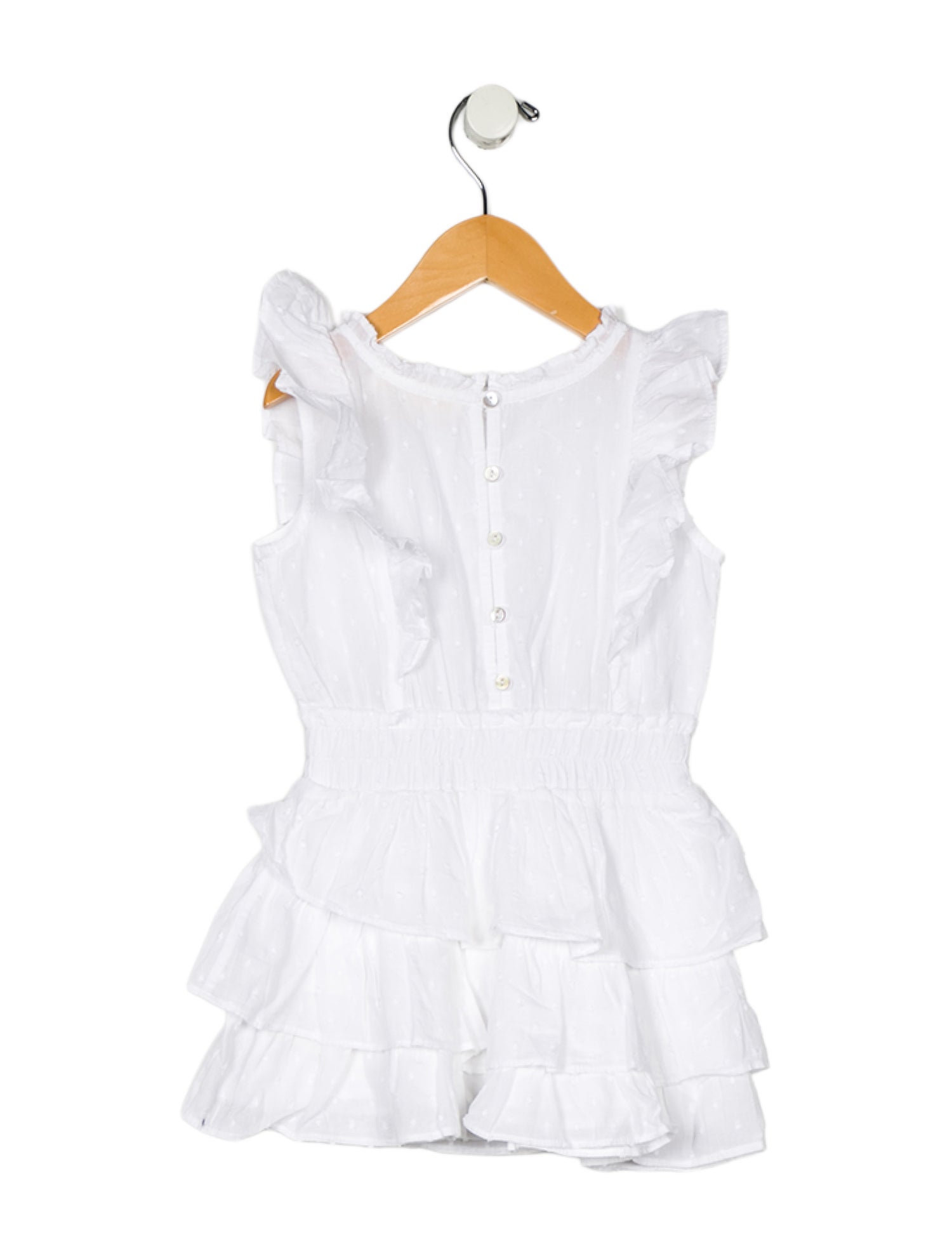 LoveShackFancy toddler girls' white dress