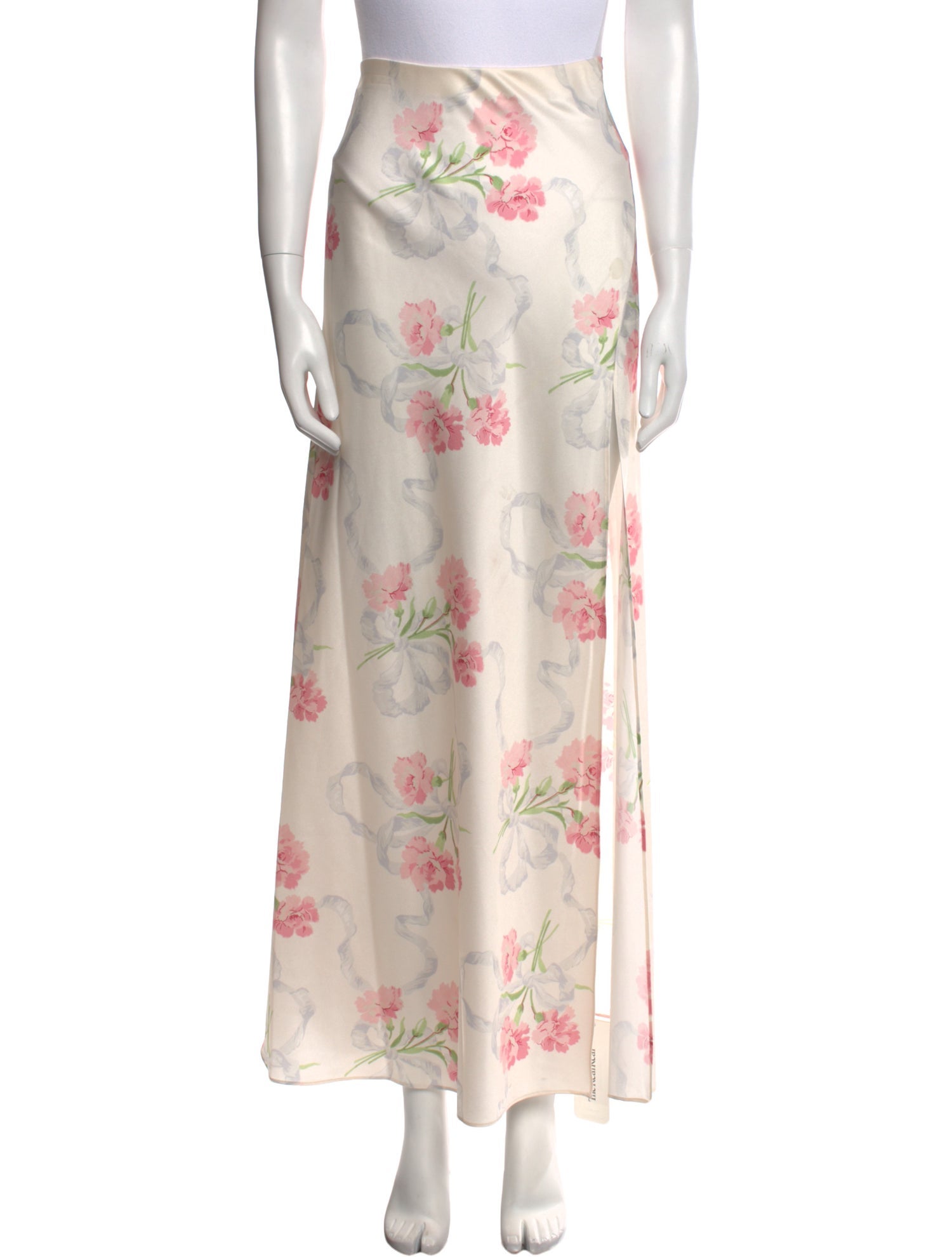 LoveShackFancy Floral Print Long Skirt