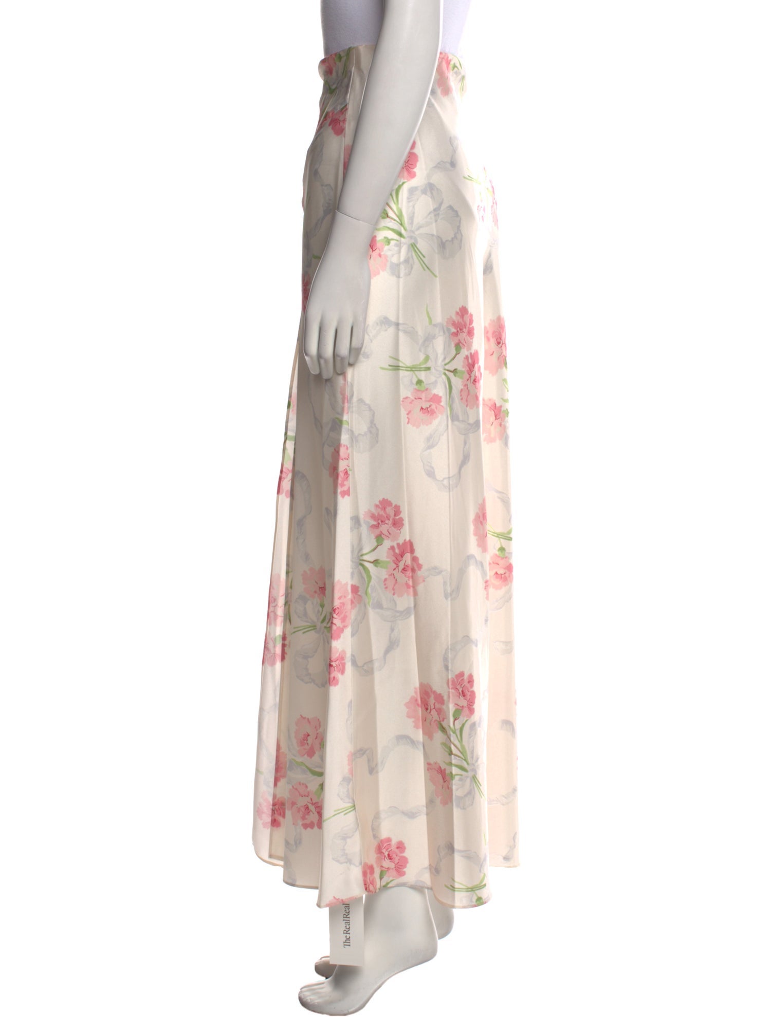 LoveShackFancy Floral Print Long Skirt