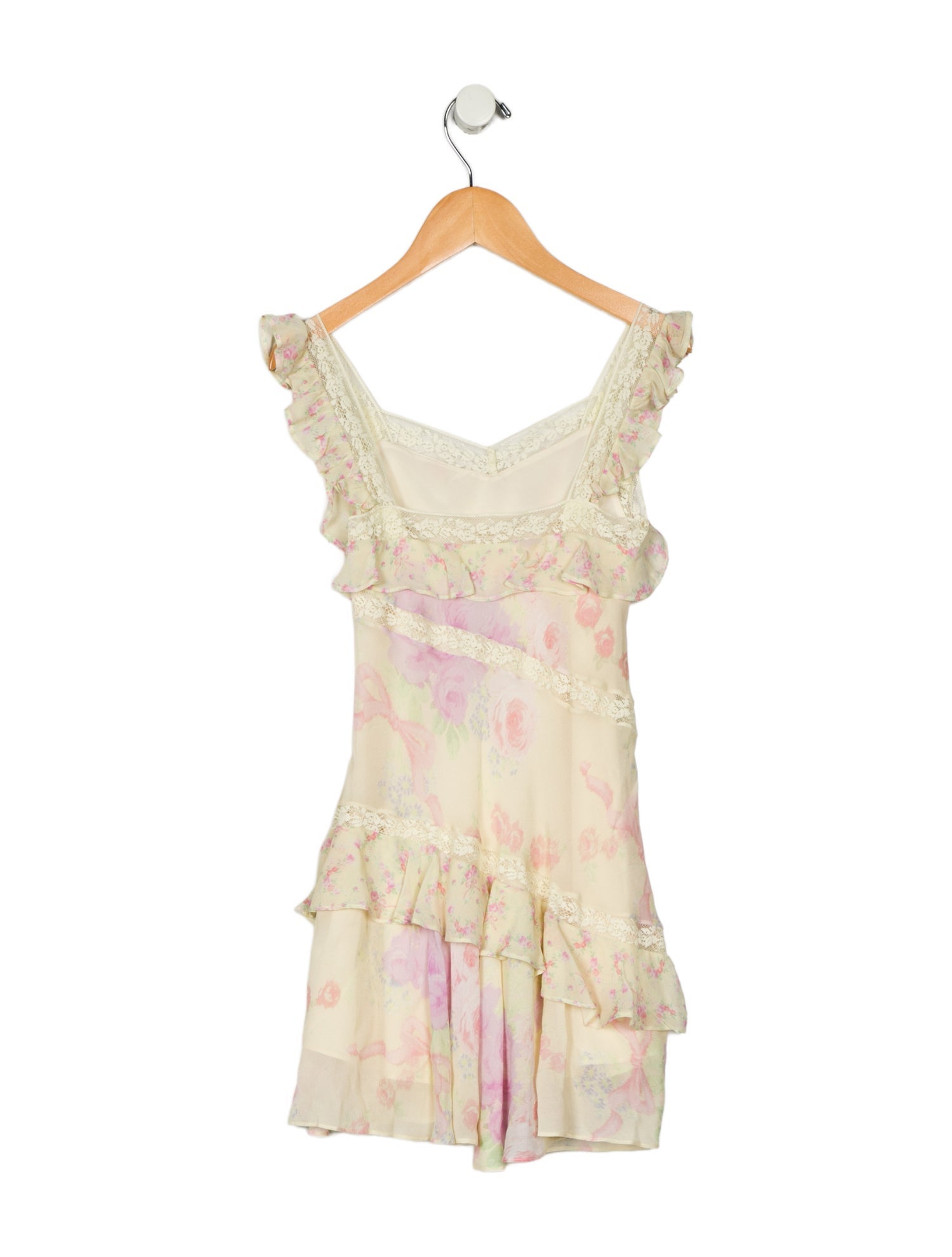 LoveShackFancy Girls' Sleeveless Floral Printed Dress w/ Tags