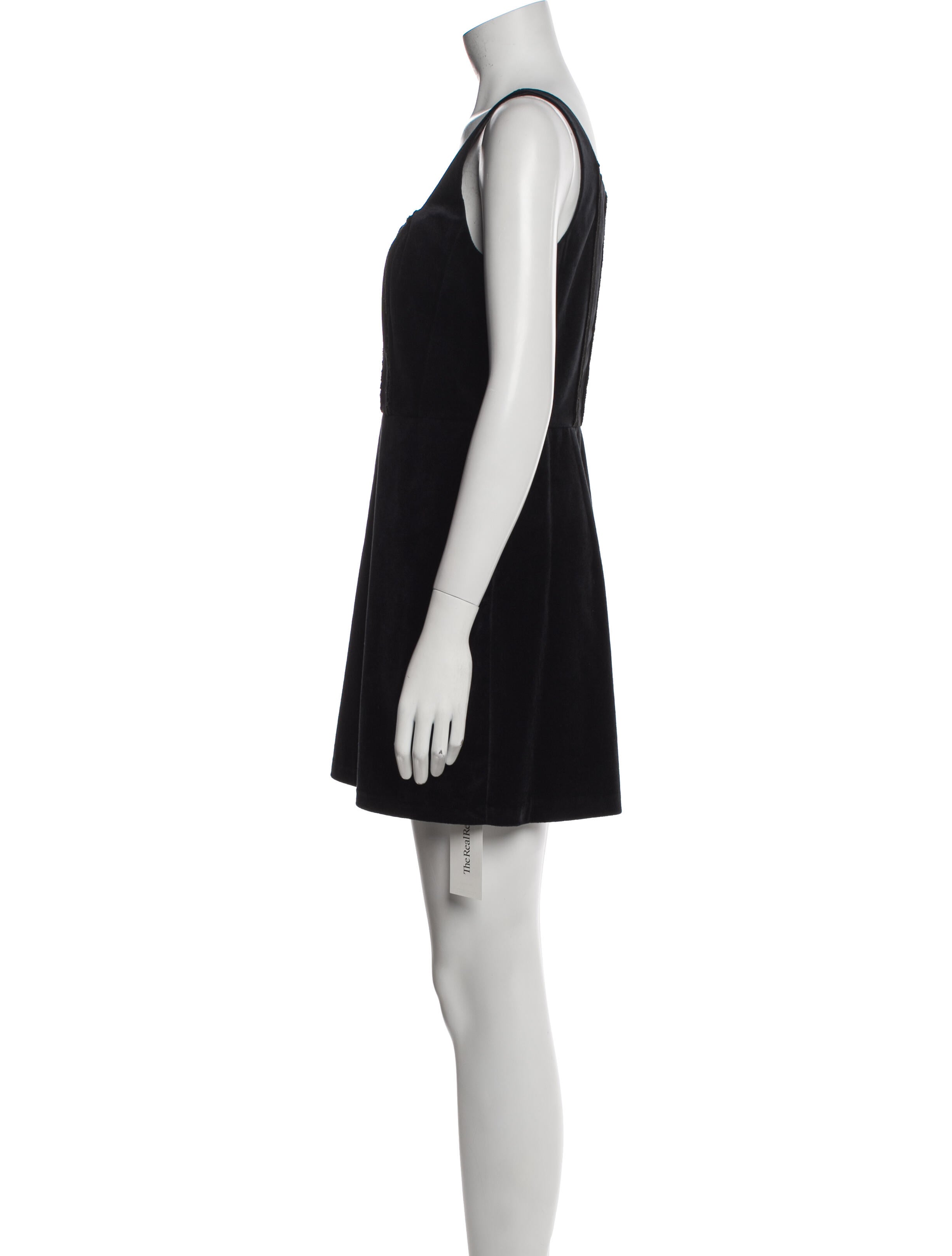 LoveShackFancy Square Neckline Mini Dress