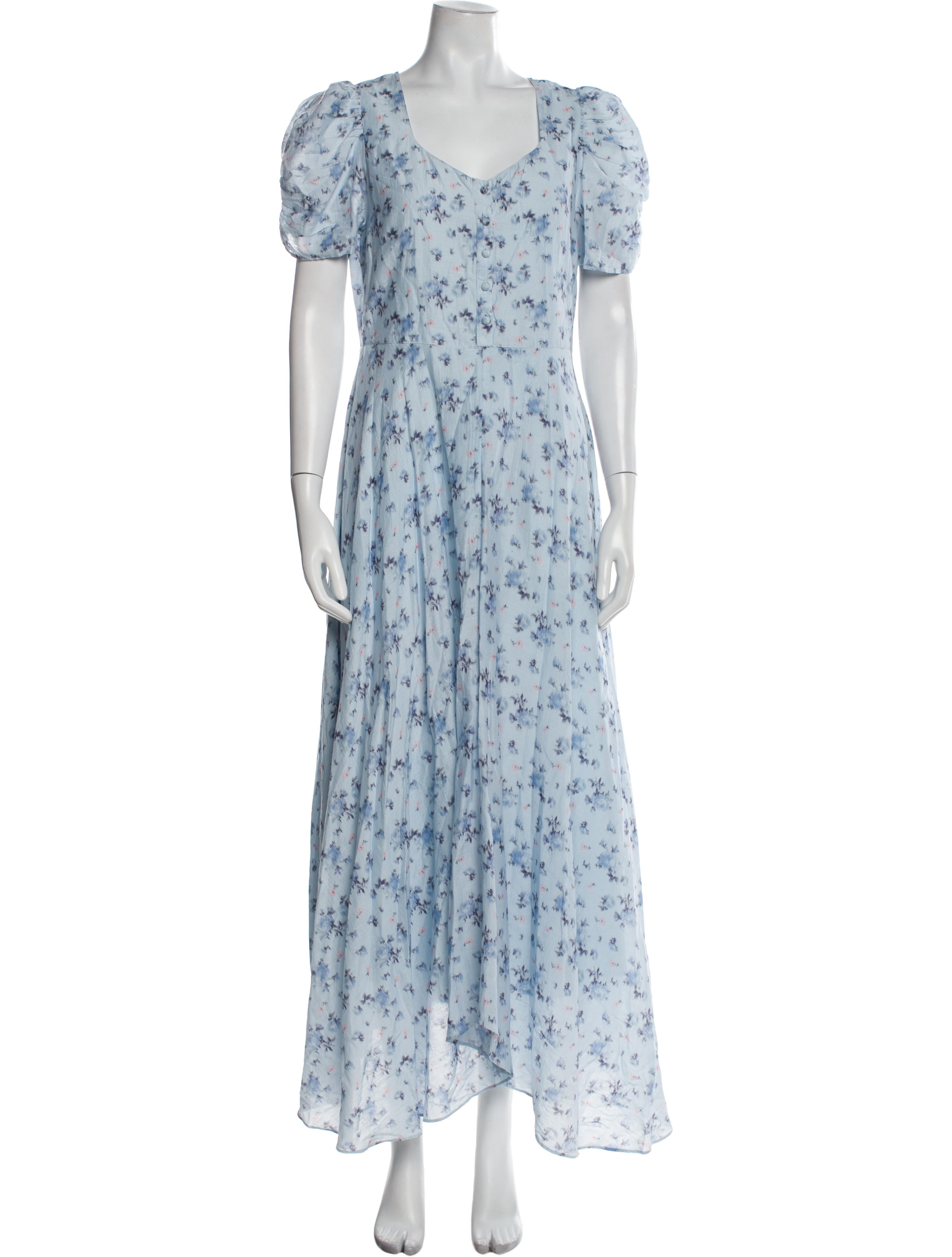 LoveShackFancy Floral Print Long Dress w/ Tags