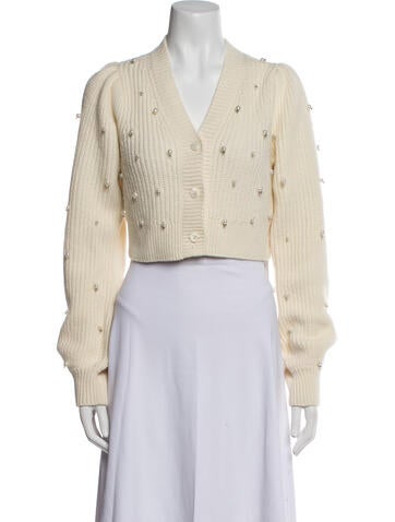 LoveShackFancy Knitwear Wool V-Neck Sweater XS