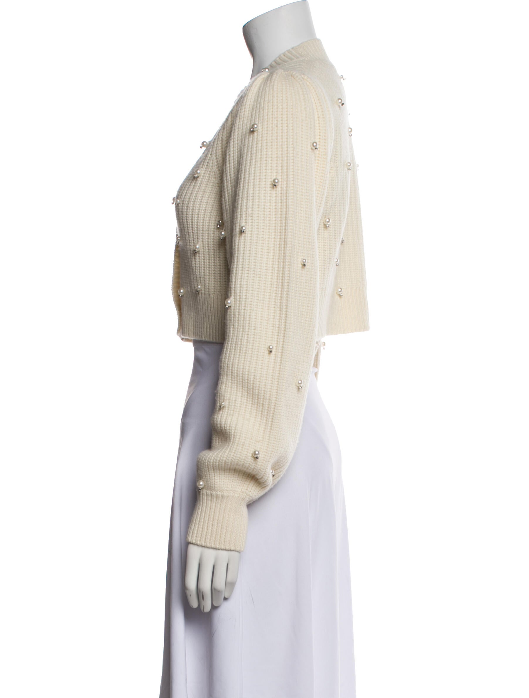 LoveShackFancy Wool V-Neck Sweater