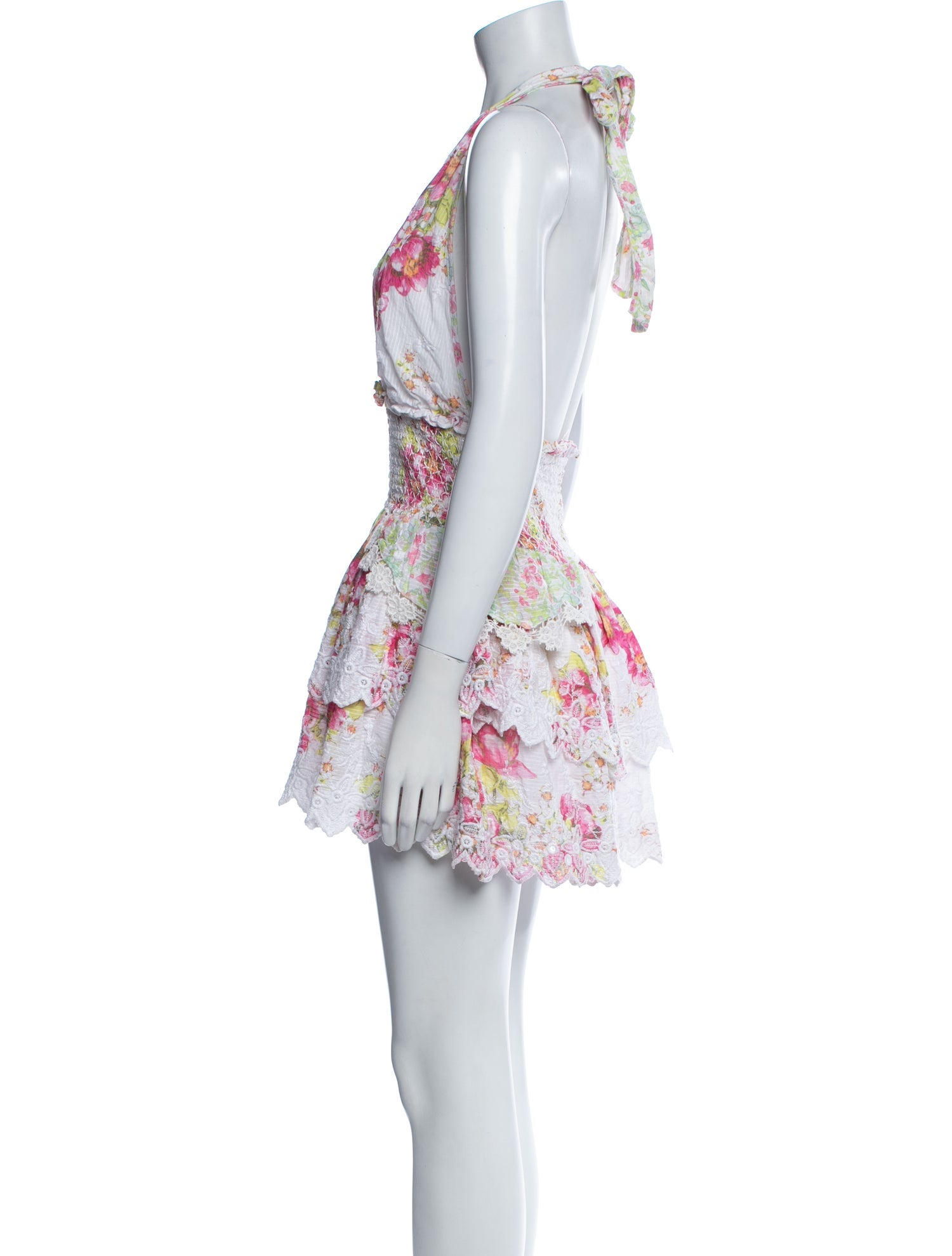 LoveShackFancy Lace Pattern Midi Length Dress