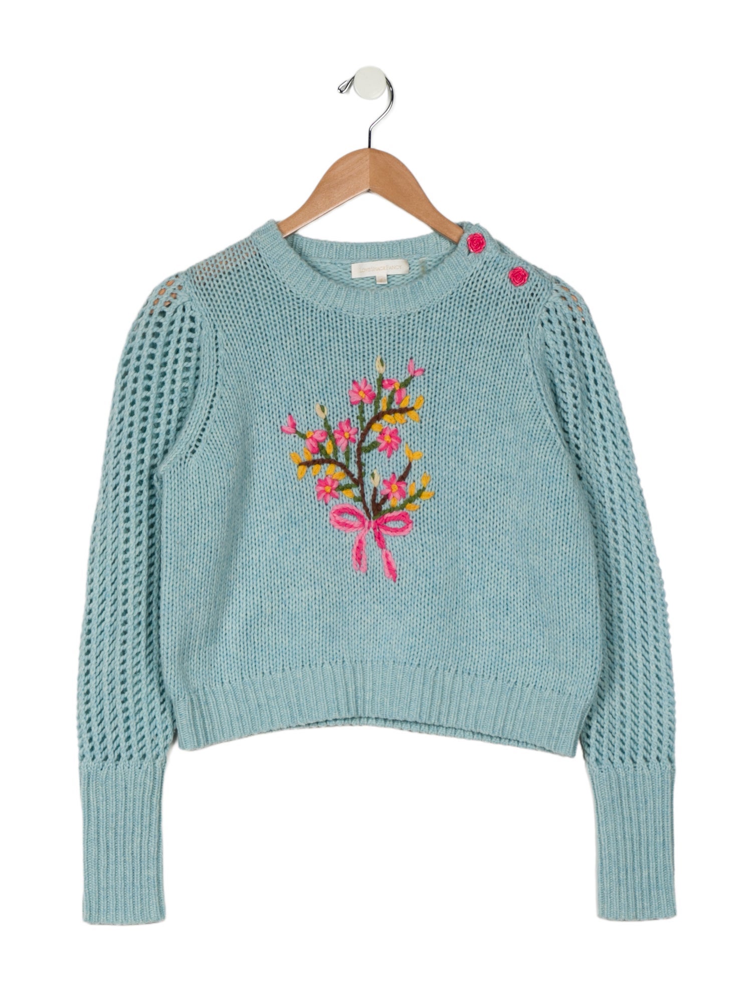 LoveShackFancy Lambswool Printed Sweater